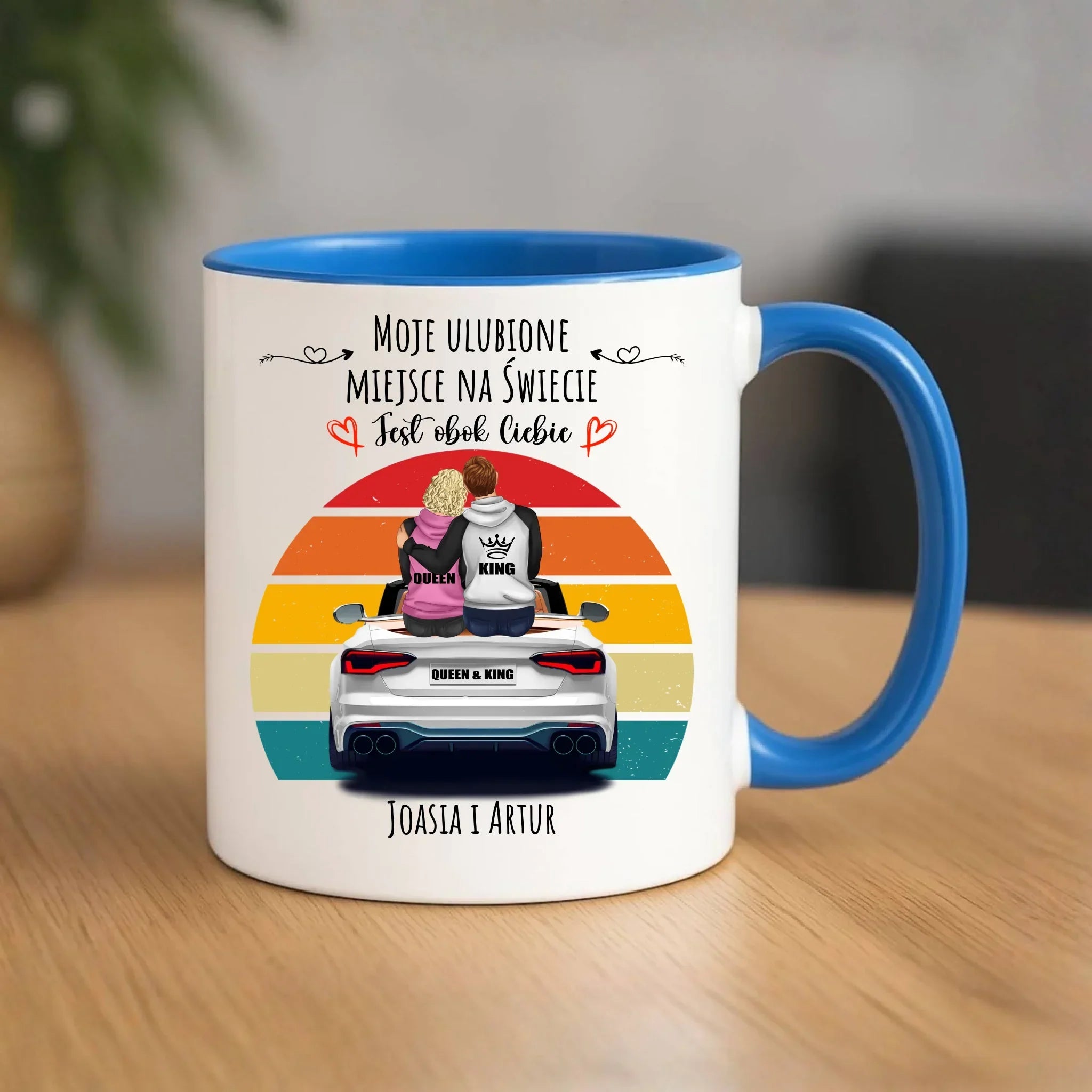 Kubek dla par - Moje ulubione miejsce - personalizowany W06 - StoryCups.pl