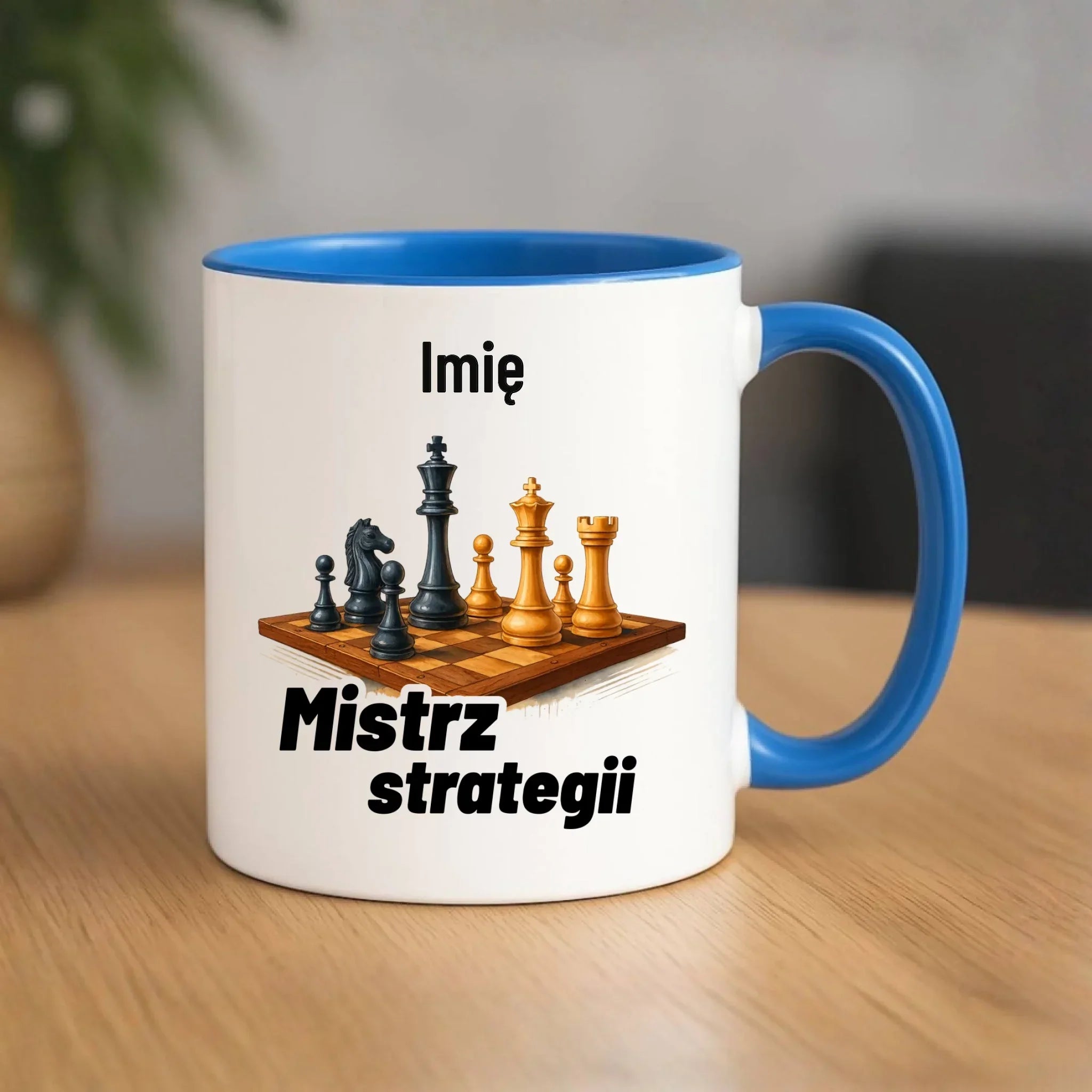 Kubek dla szachisty - Mistrz strategii - personalizowany HSZ11 - StoryCups.pl