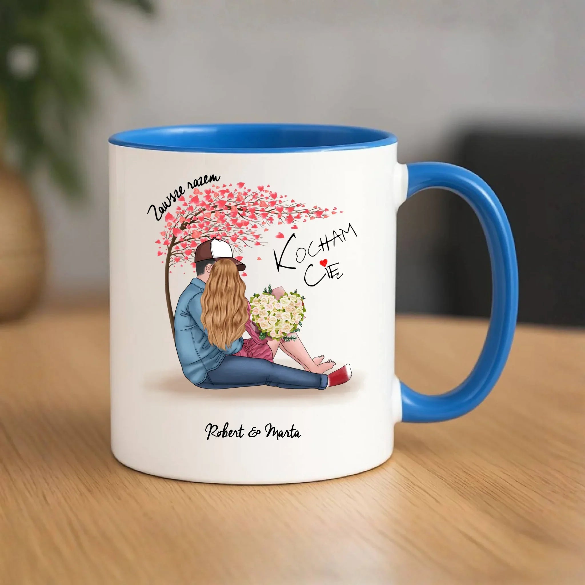 Kubek dla par - Zawsze razem - personalizowany W04 - StoryCups.pl