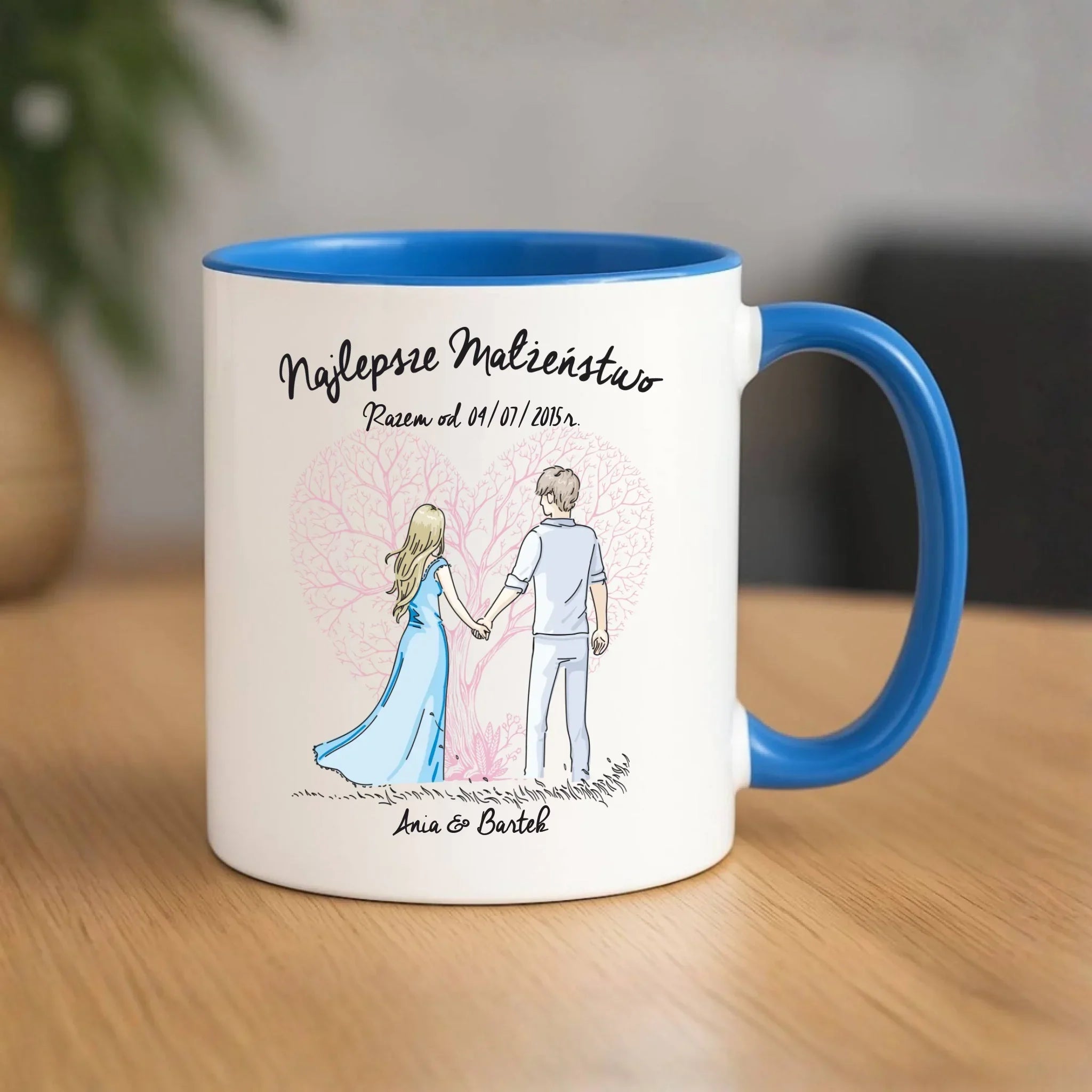 Kubek dla par - Najlepsze małżeństwo - personalizowany W03 - StoryCups.pl