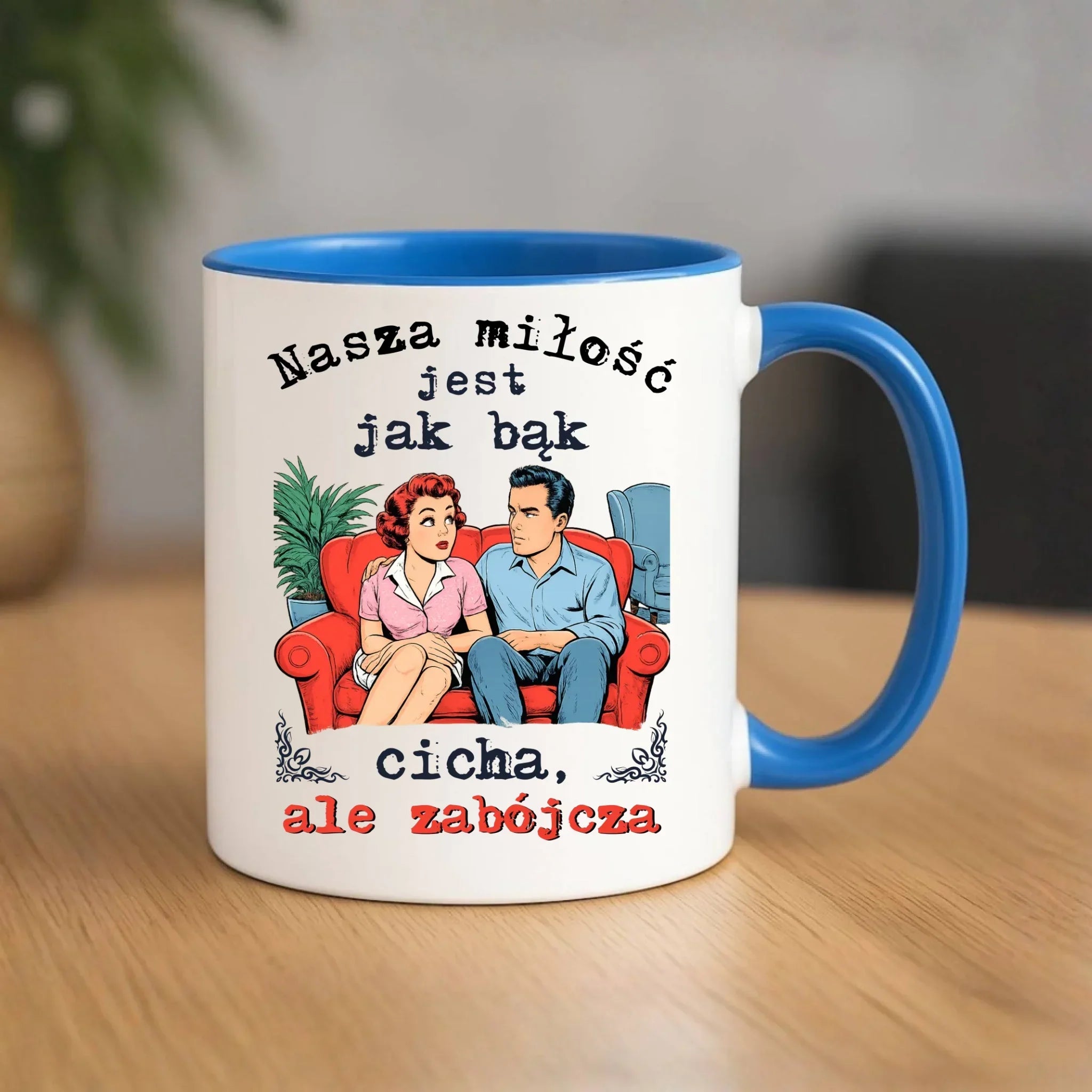 Kubek dla par - Nasza miłość jest jak bąk W70 - StoryCups.pl