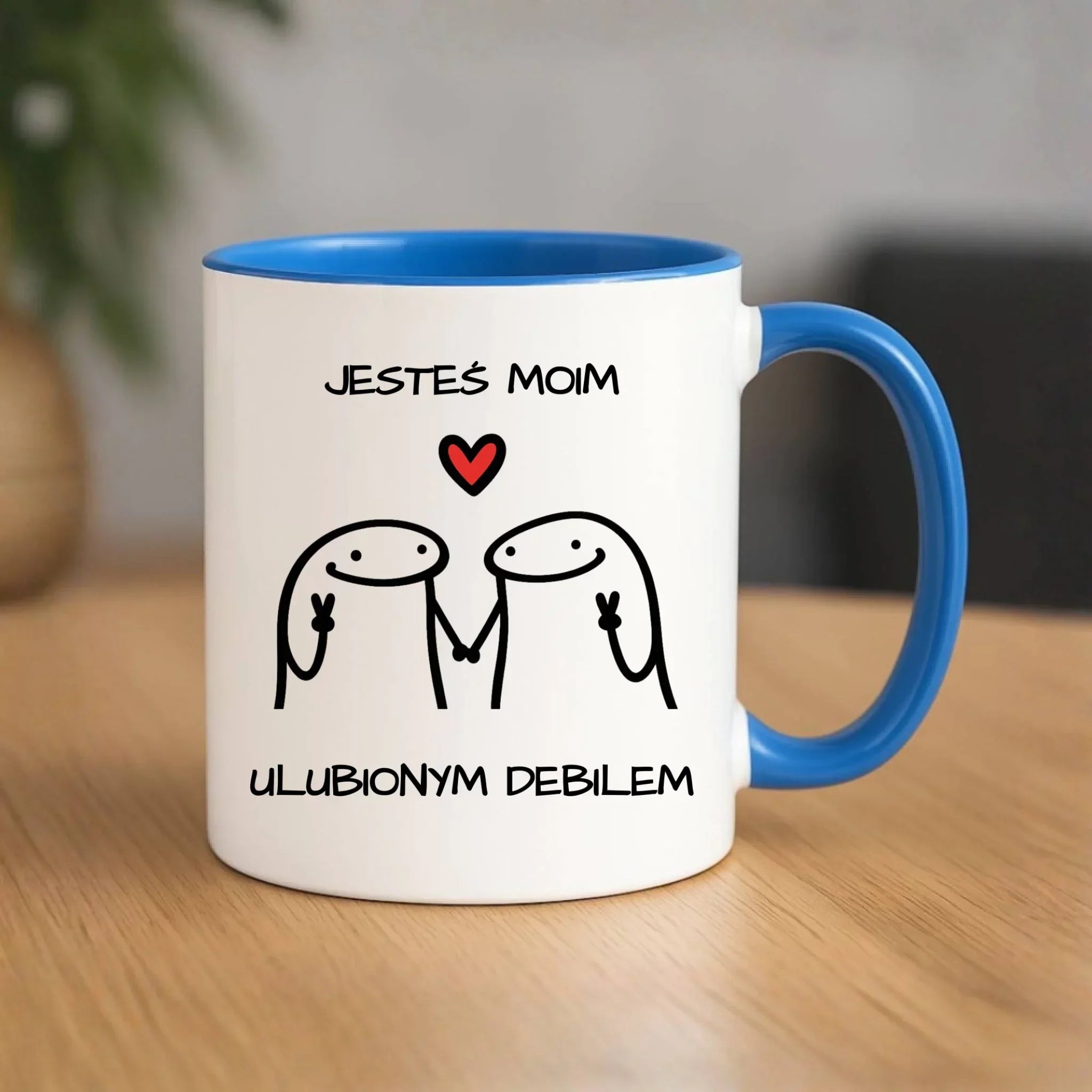 Kubek dla par - Jesteś moim ulubionym debilem W78 - StoryCups.pl