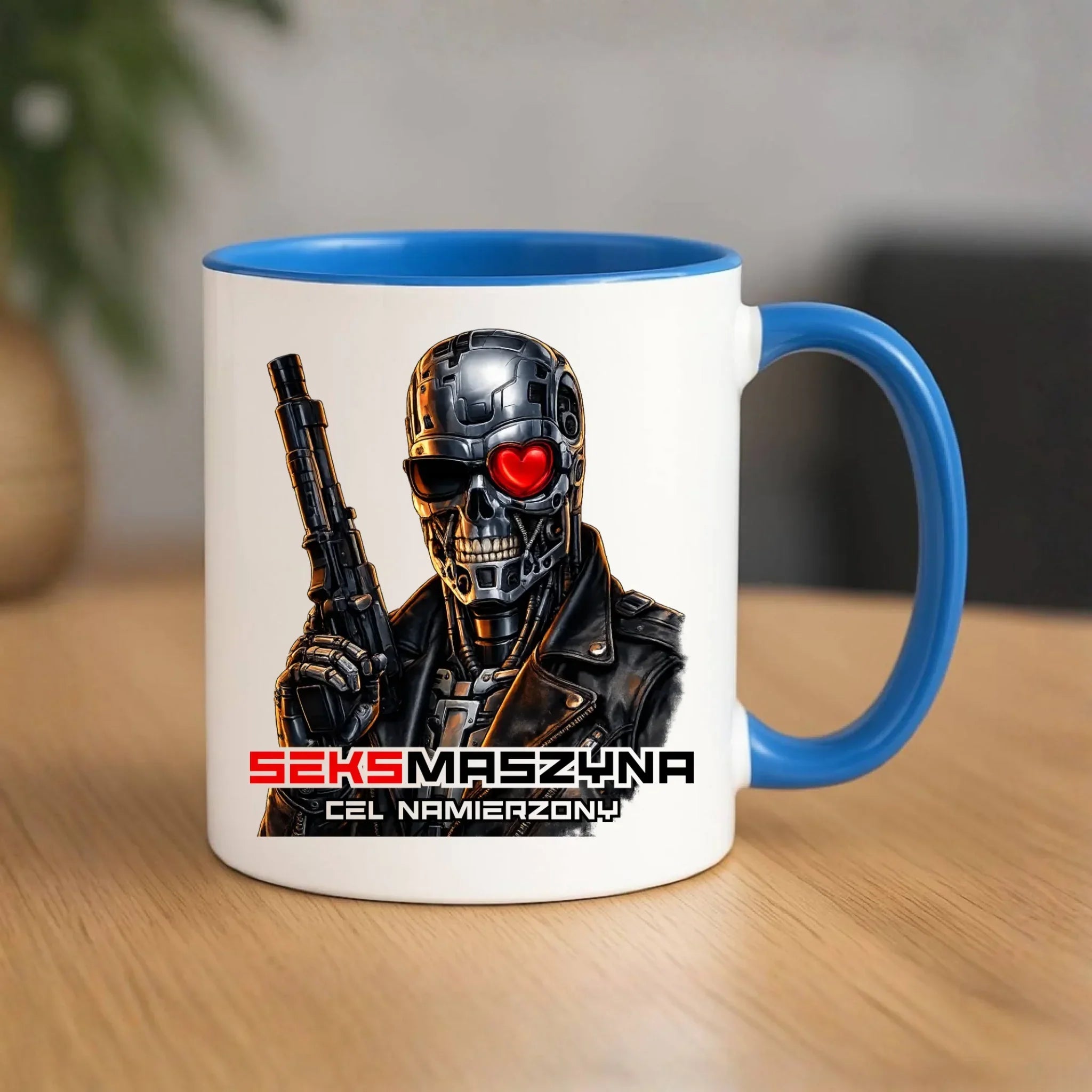 Kubek dla faceta - Cyborg z sercem Seks maszyna DCH32 - StoryCups.pl