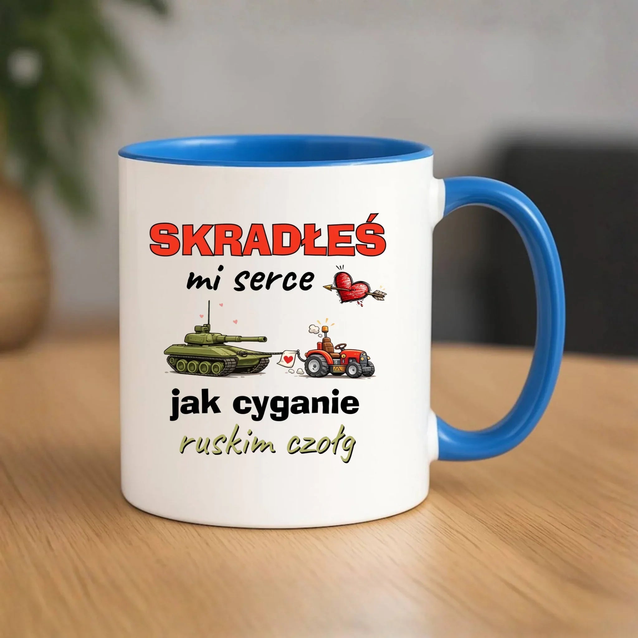 Kubek - Skradłeś mi serce jak cyganie ruskim czołg W77 - StoryCups.pl