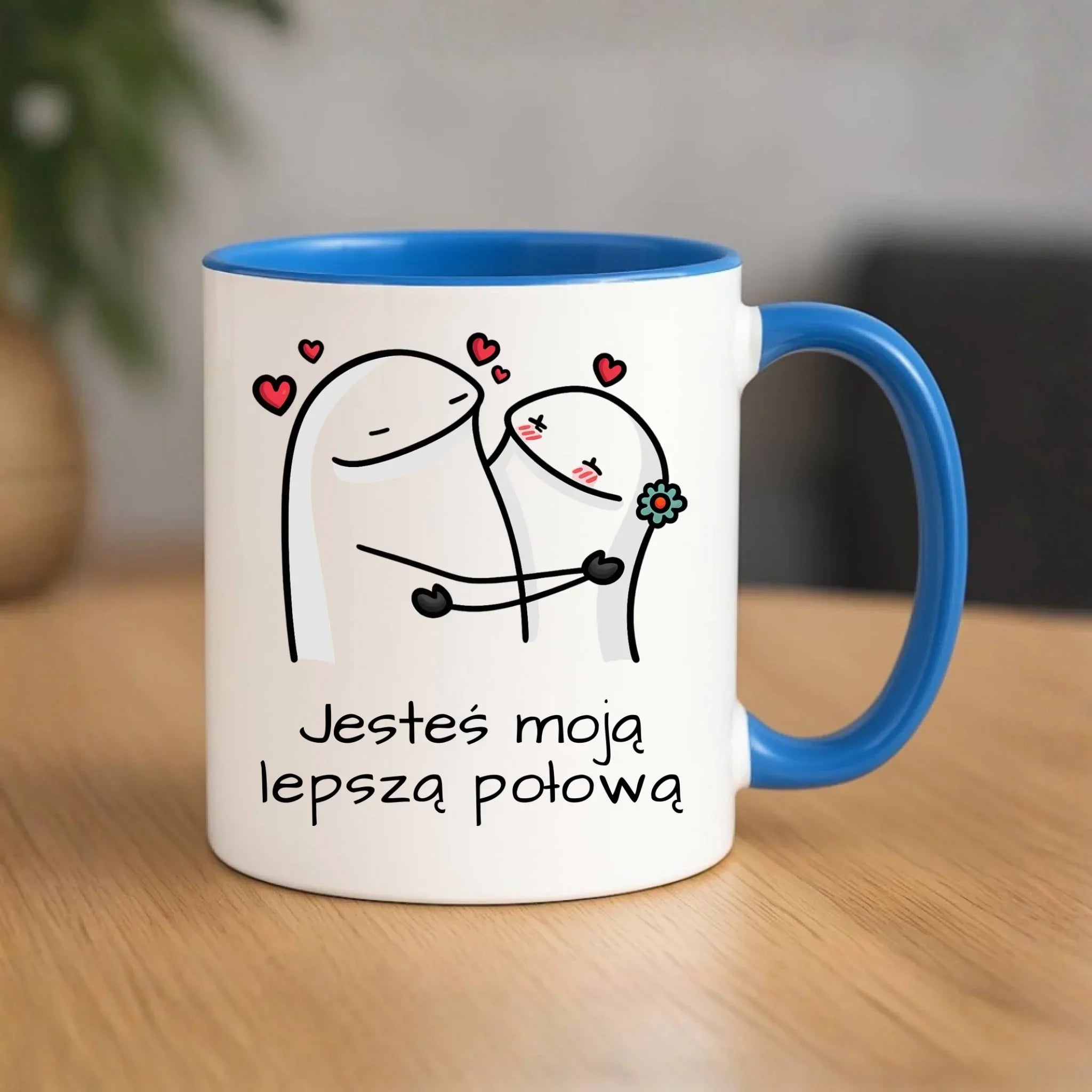 Kubek dla par - Jesteś moją lepszą połową W87 - StoryCups.pl
