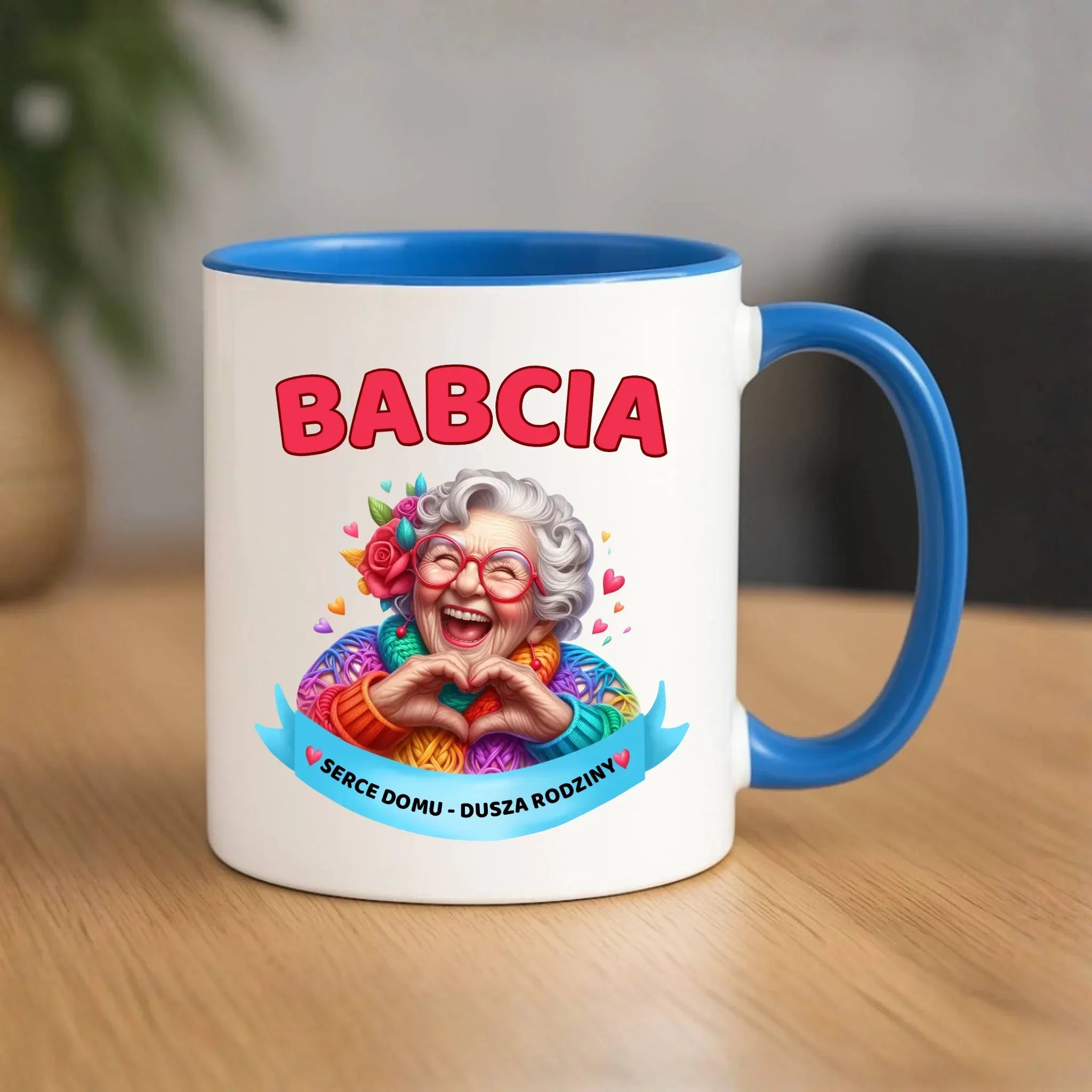 Kubek dla babci - Babcia serce domu dusza rodziny B25 - StoryCups.pl