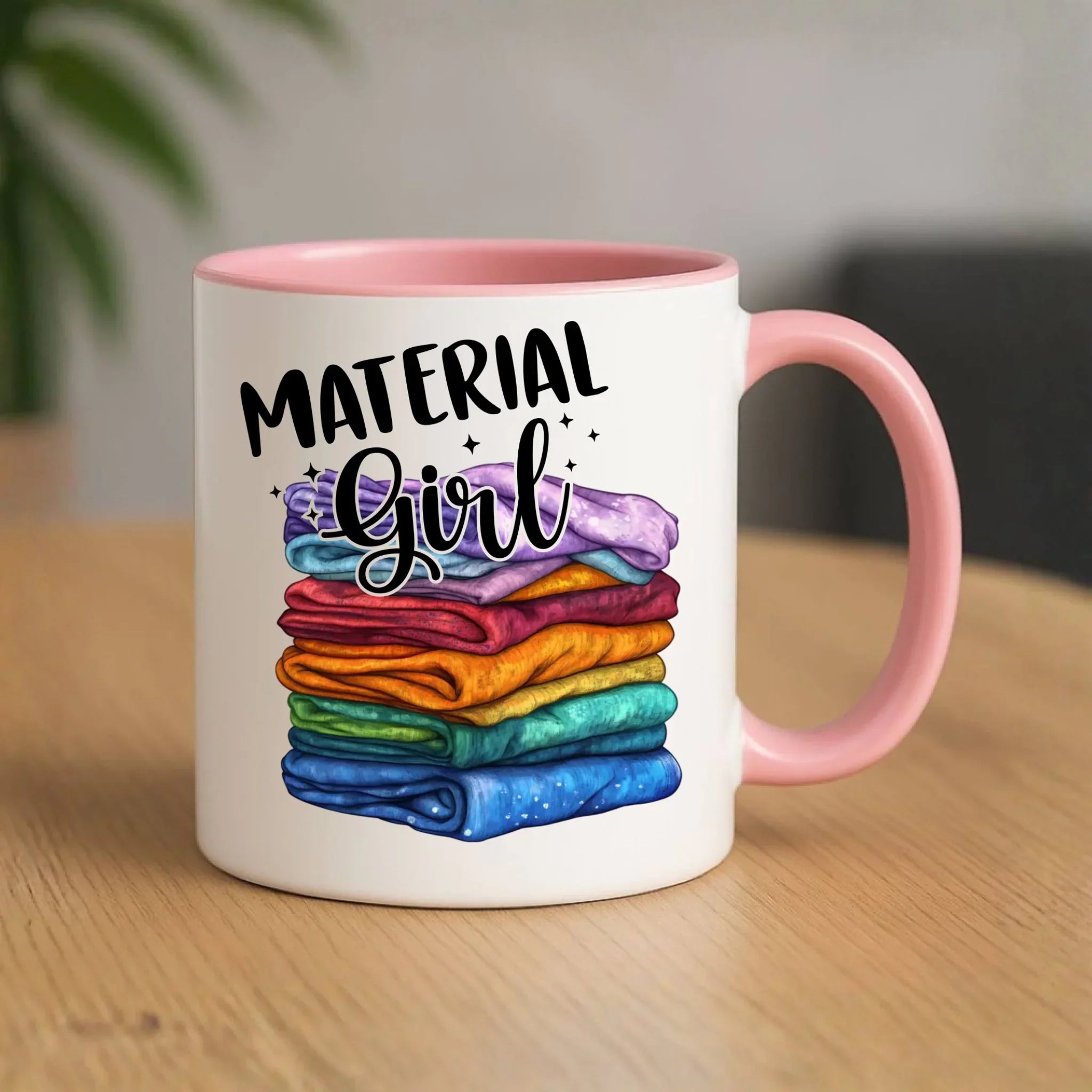 Kubek szyciowy - prezent dla krawcowej - Material Girl HS02 - StoryCups.pl