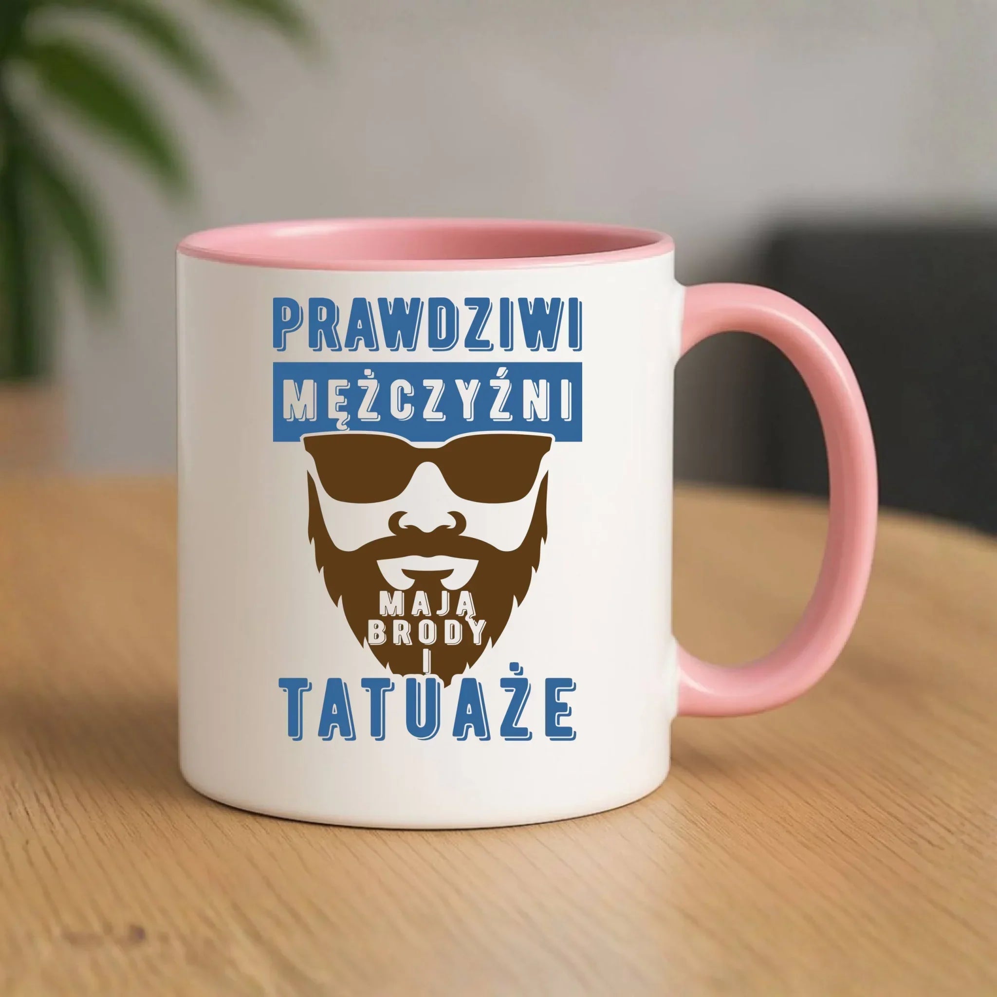 Kubek - Prezent dla faceta - Prawdziwi mężczyźni mają brody i tatuaże DCH22 - StoryCups.pl