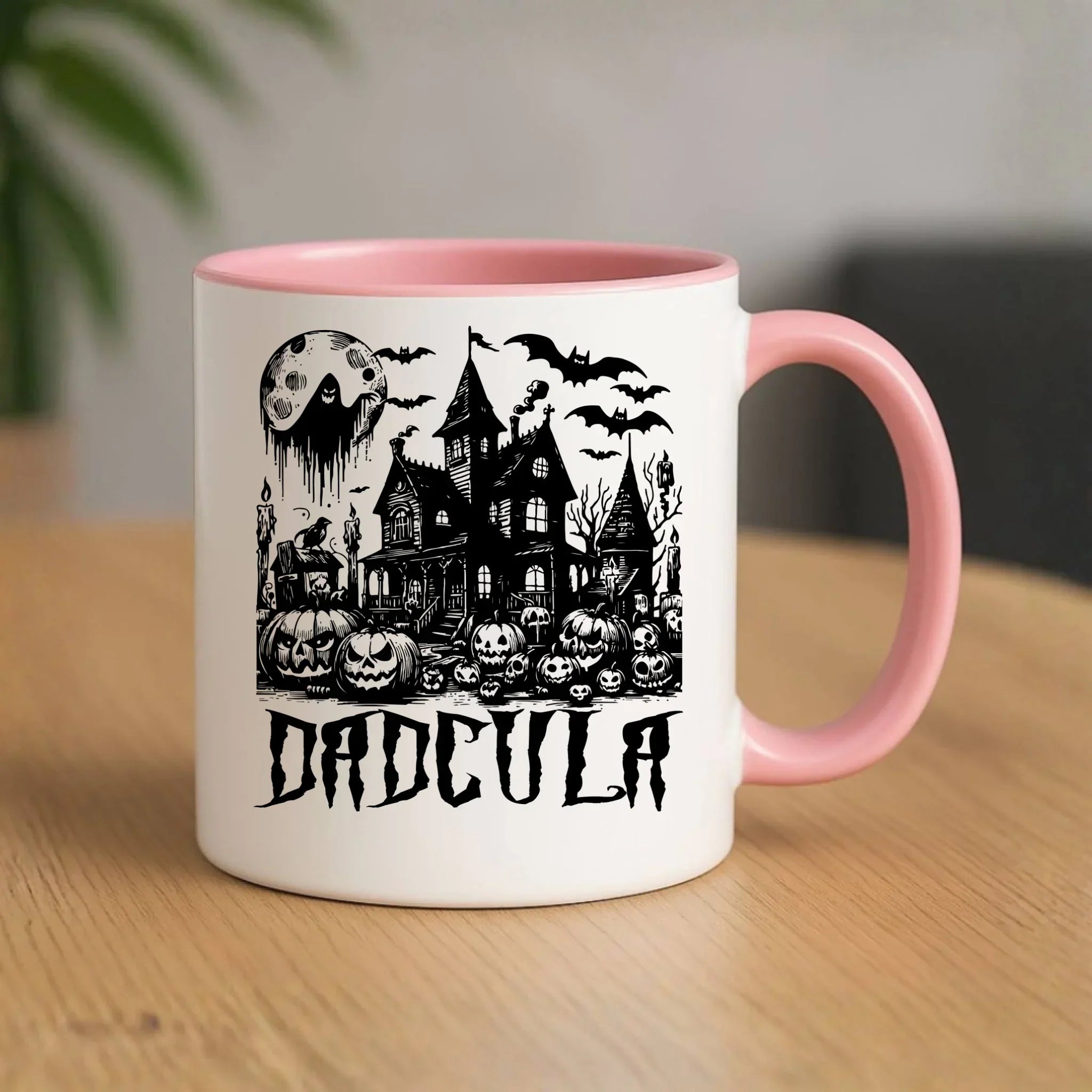 Kubek halloweenowy dla taty - Upiorny dom - Dadcula HL19 - StoryCups.pl