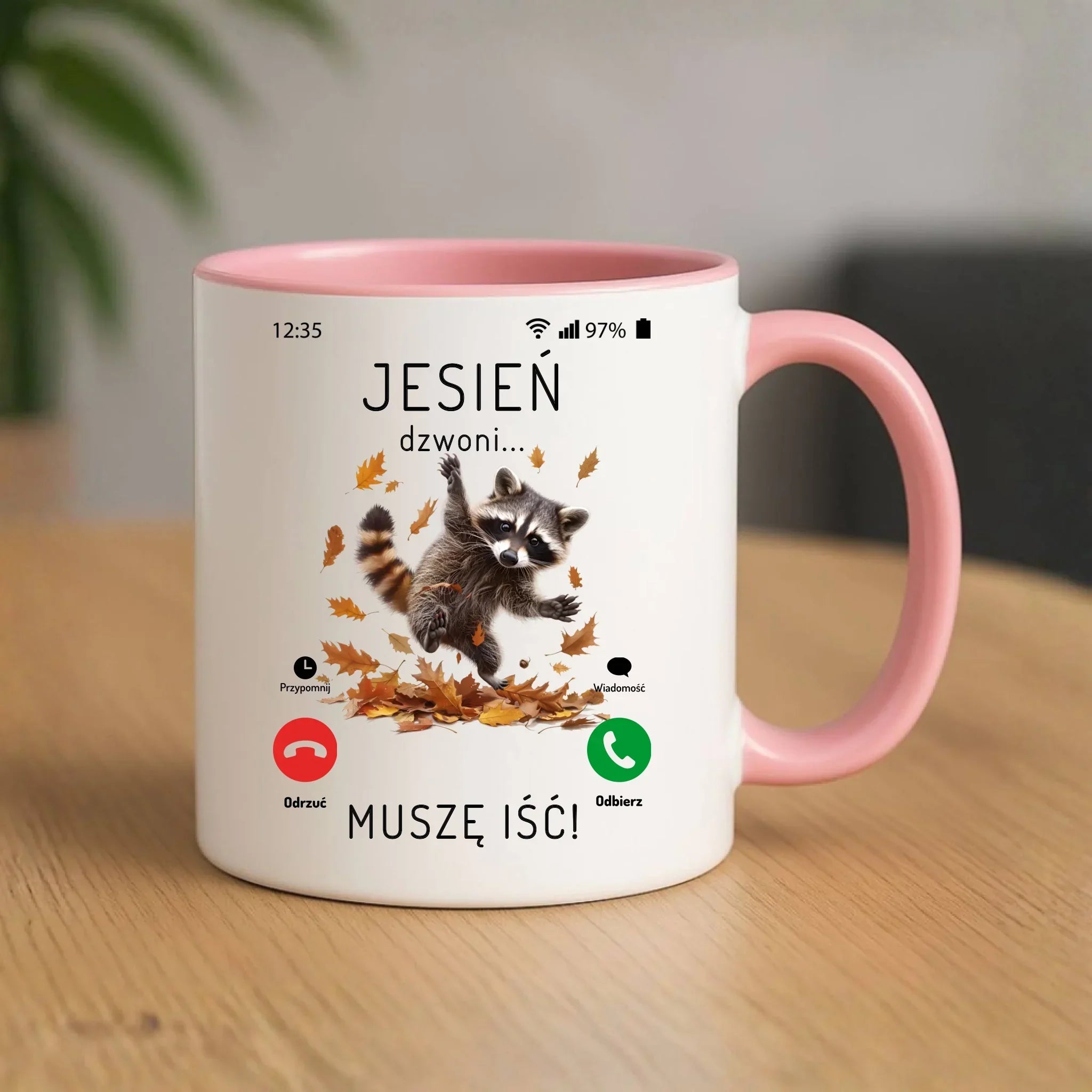 Kubek jesienny - Jesień dzwoni muszę iść JS18 - StoryCups.pl