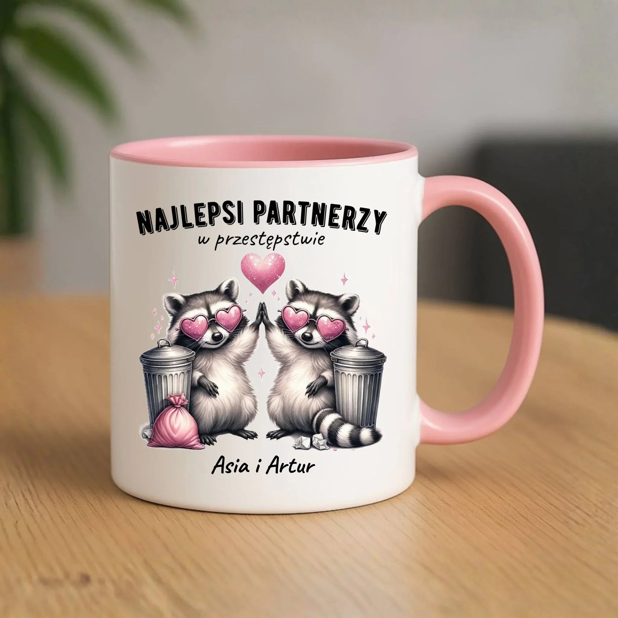 Kubek dla par - Najlepsi partnerzy w przestępstwie - personalizowany W27 - StoryCups.pl