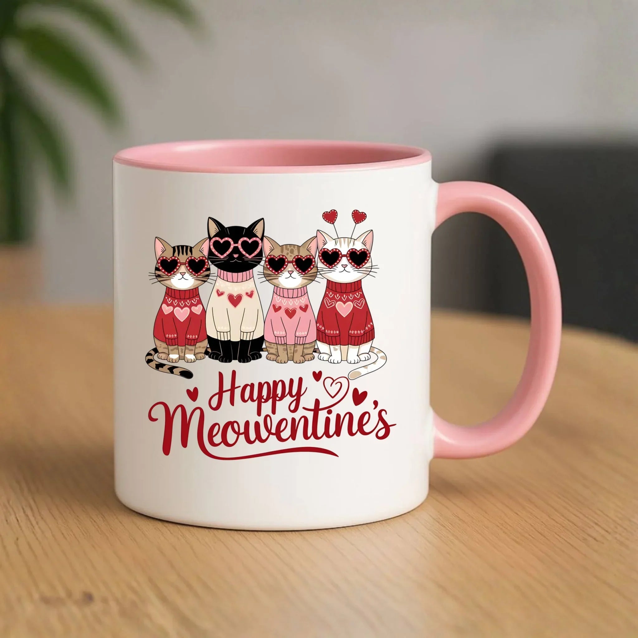 Kubek na Walentynki dla kociary - Happy Meowentine's W25 - StoryCups.pl