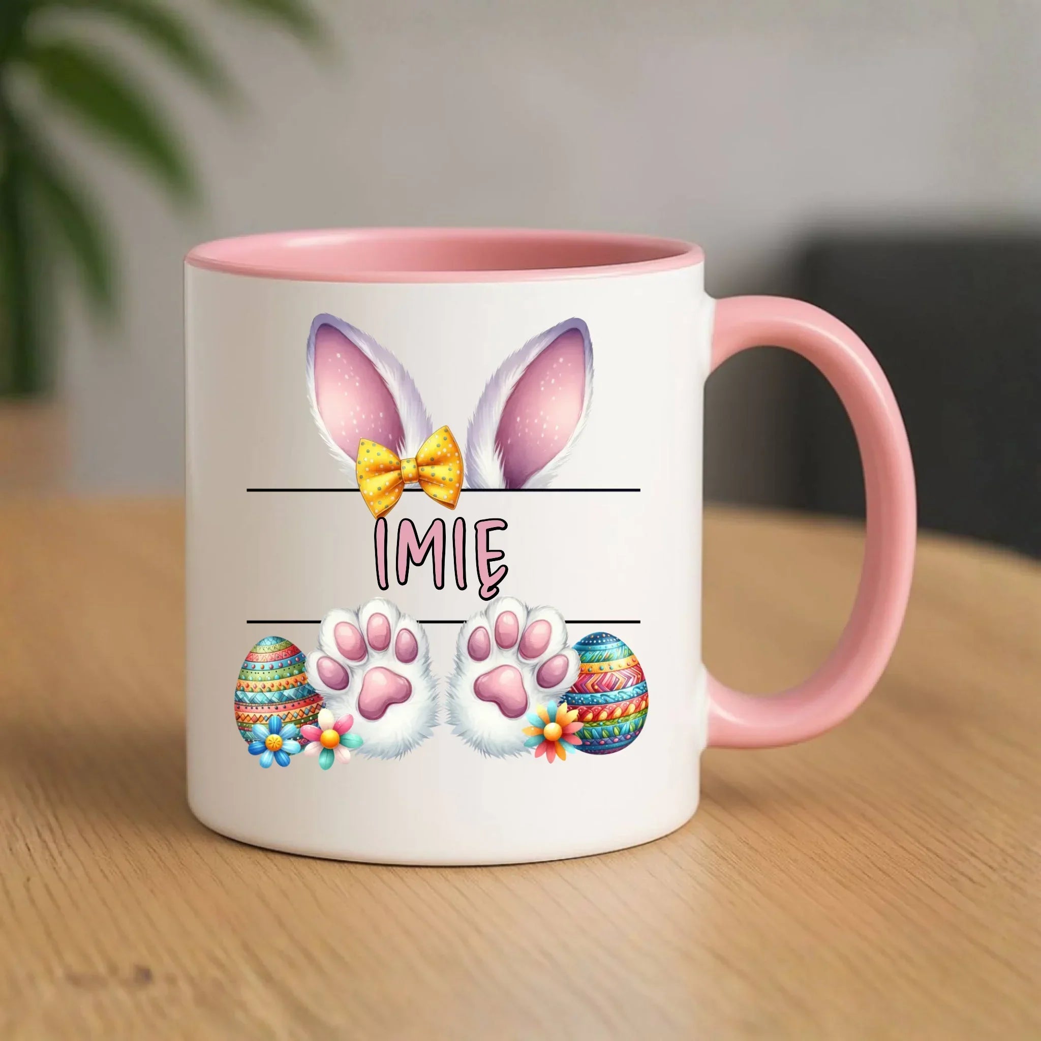 Kubek wielkanocny - Zajączek - personalizowany WN13 - StoryCups.pl