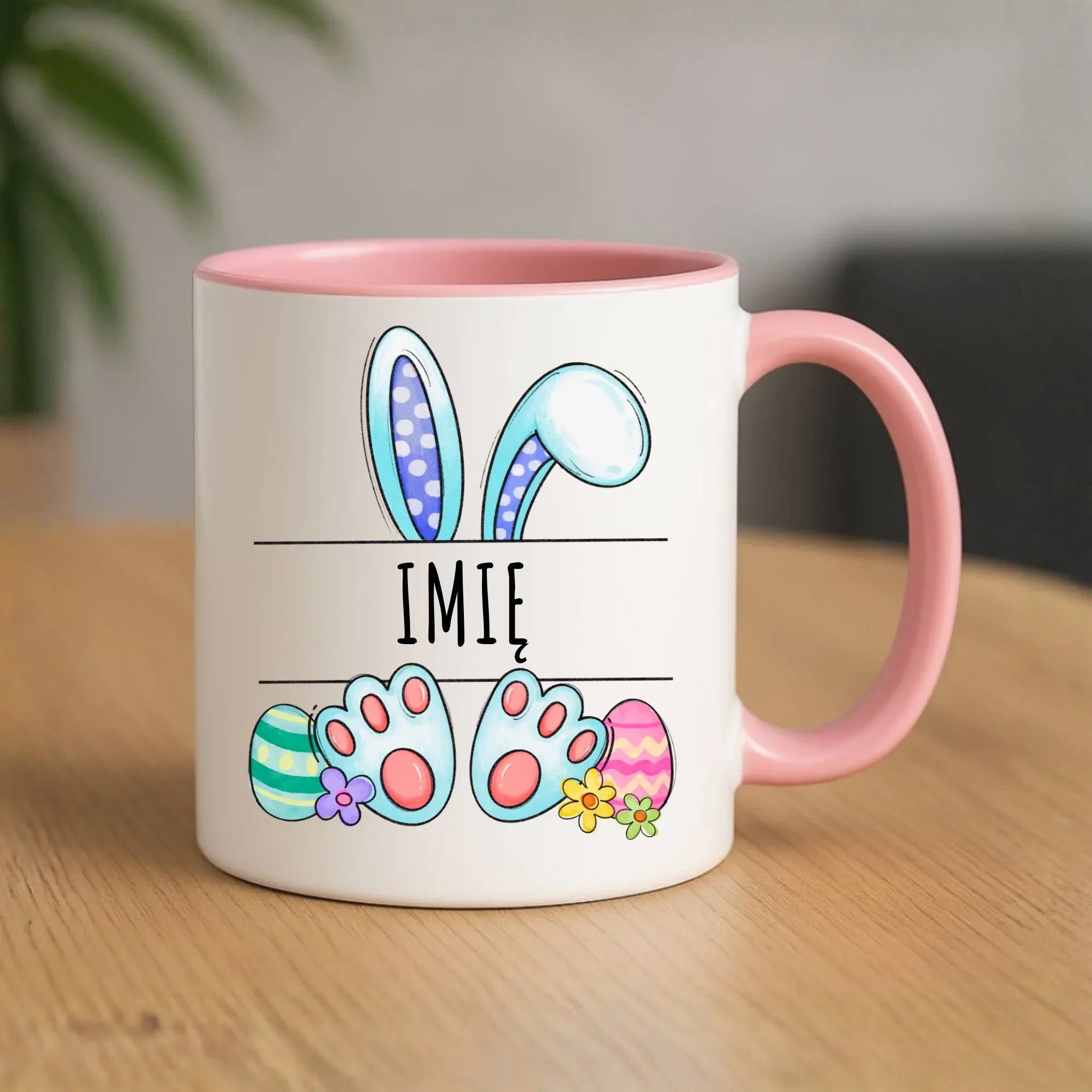 Kubek dla dziecka na Wielkanoc - Zajączek - personalizowany WN14 - StoryCups.pl