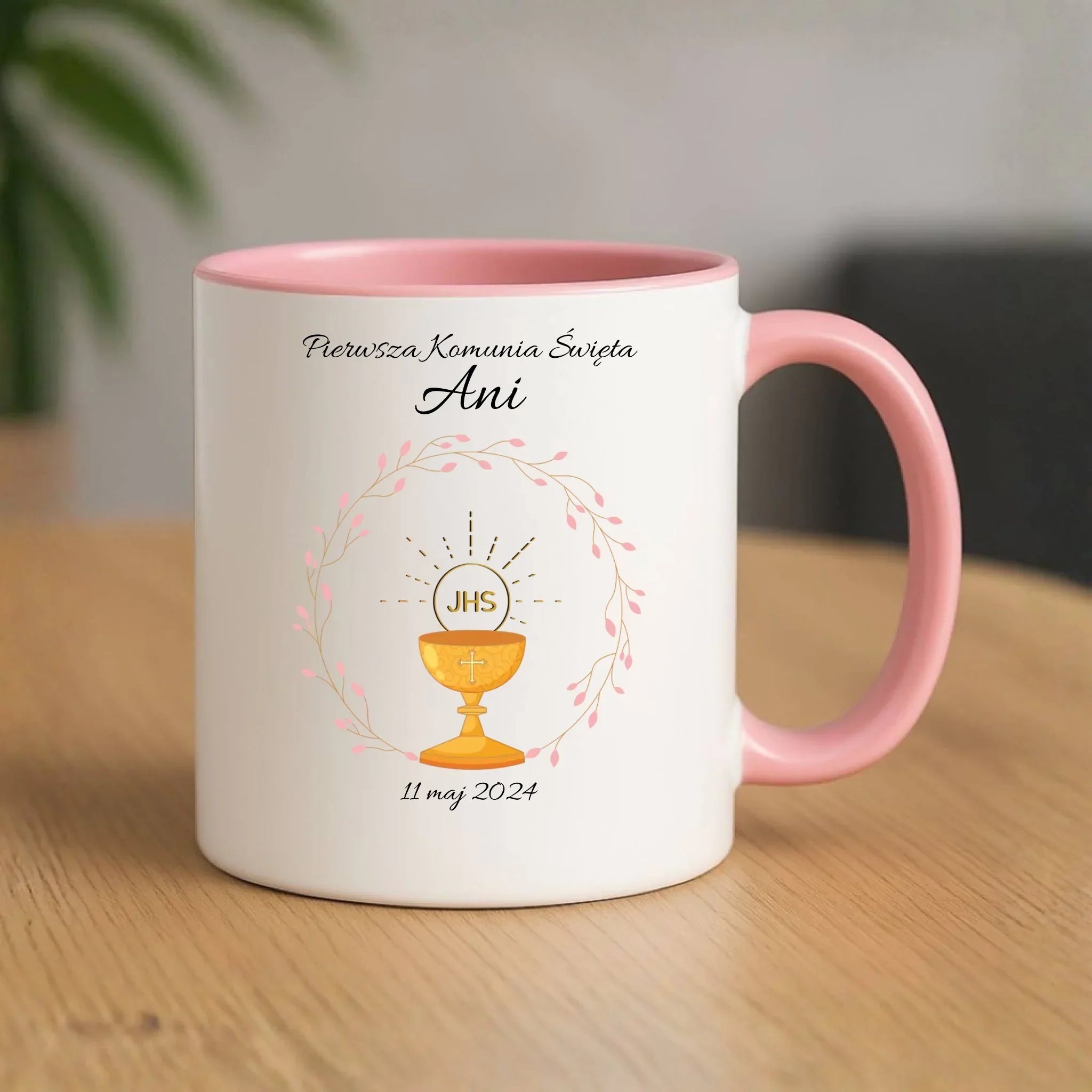 Kubek | Prezent pamiątka na Pierwszą Komunię Świętą dla dziewczynki - personalizowany PK02 - StoryCups.pl