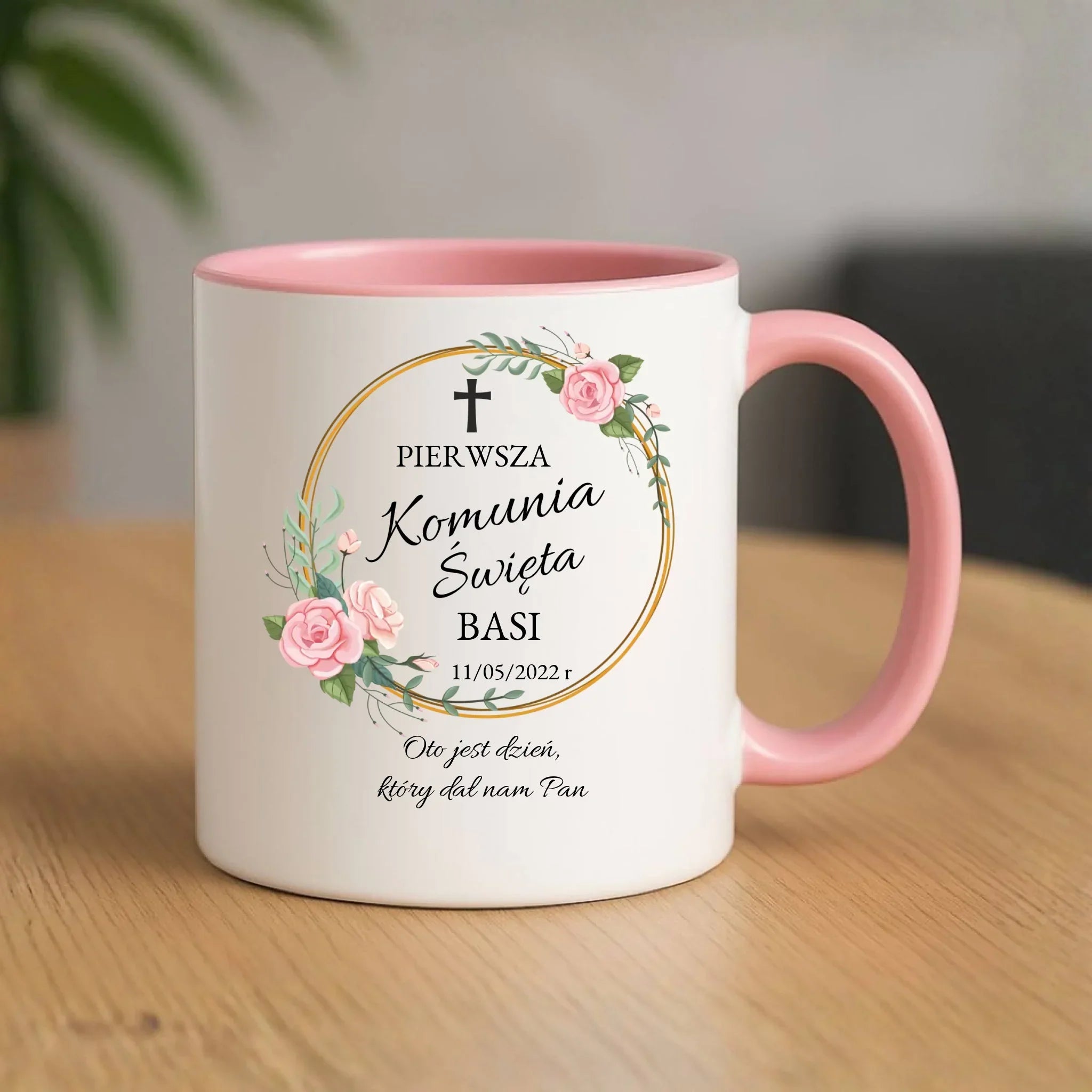Kubek | Prezent na Pierwszą Komunię Świętą dla dziewczynki - personalizowany PK03 - StoryCups.pl