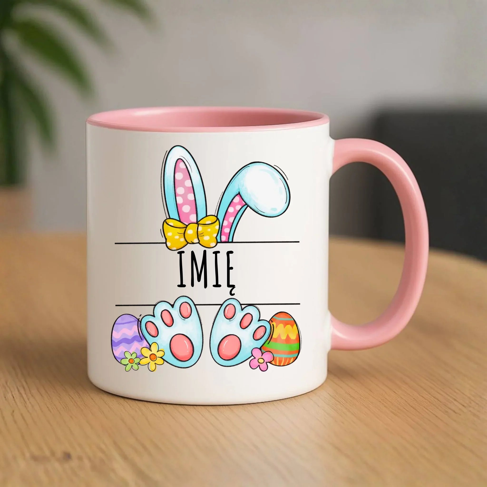 Kubek wielkanocny dla dziecka - Zajączek - personalizowany WN15 - StoryCups.pl
