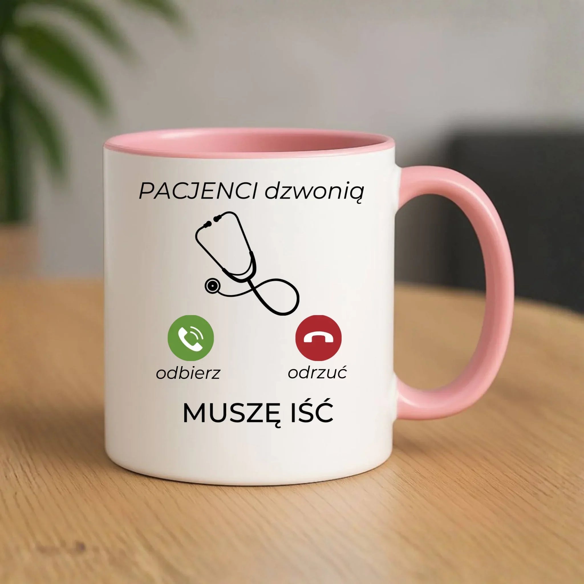 Kubek dla lekarza - Pacjenci dzwonią muszę iść L06 - StoryCups.pl