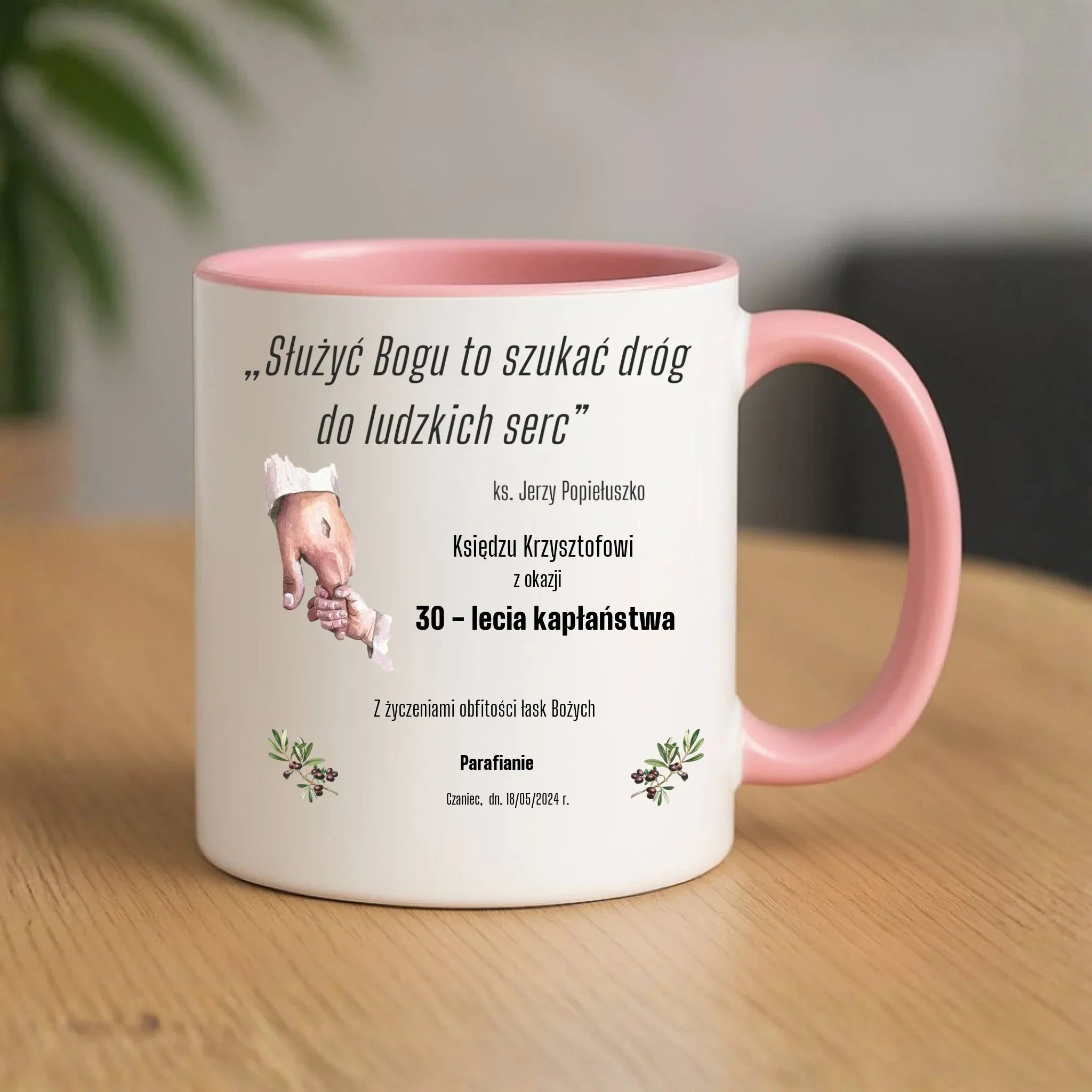 Kubek - Prezent dla księdza na Rocznicę Kapłaństwa - personalizowany DU01 - StoryCups.pl