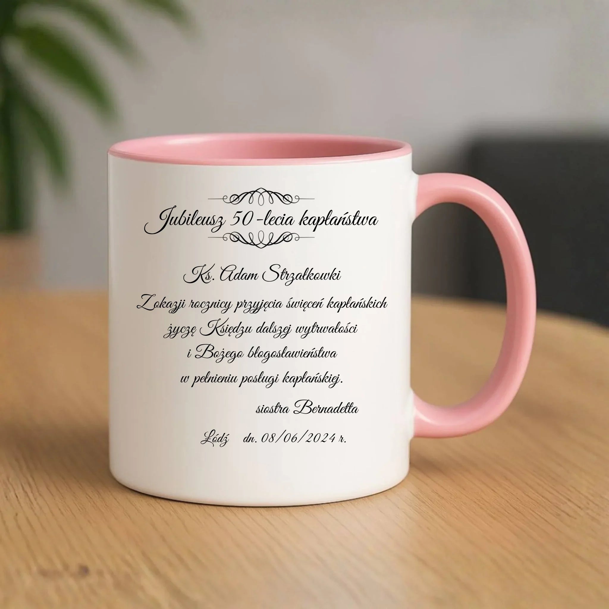 Kubek - Prezent dla księdza na jubileusz święceń kapłańskich - personalizowany DU07 - StoryCups.pl