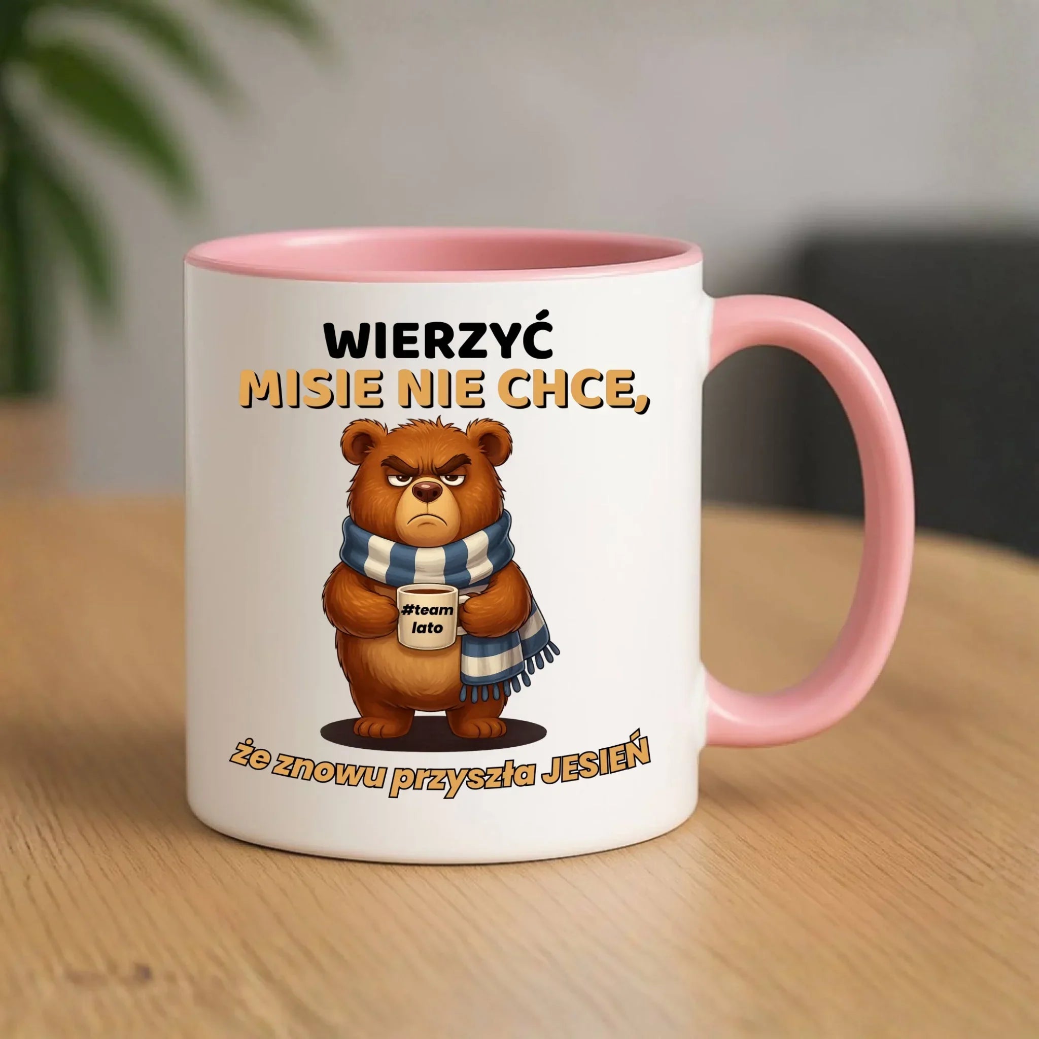Kubek jesienny - Wierzyć MISIE nie chce, że znowu przyszła jesień - Team lato JS35 - StoryCups.pl