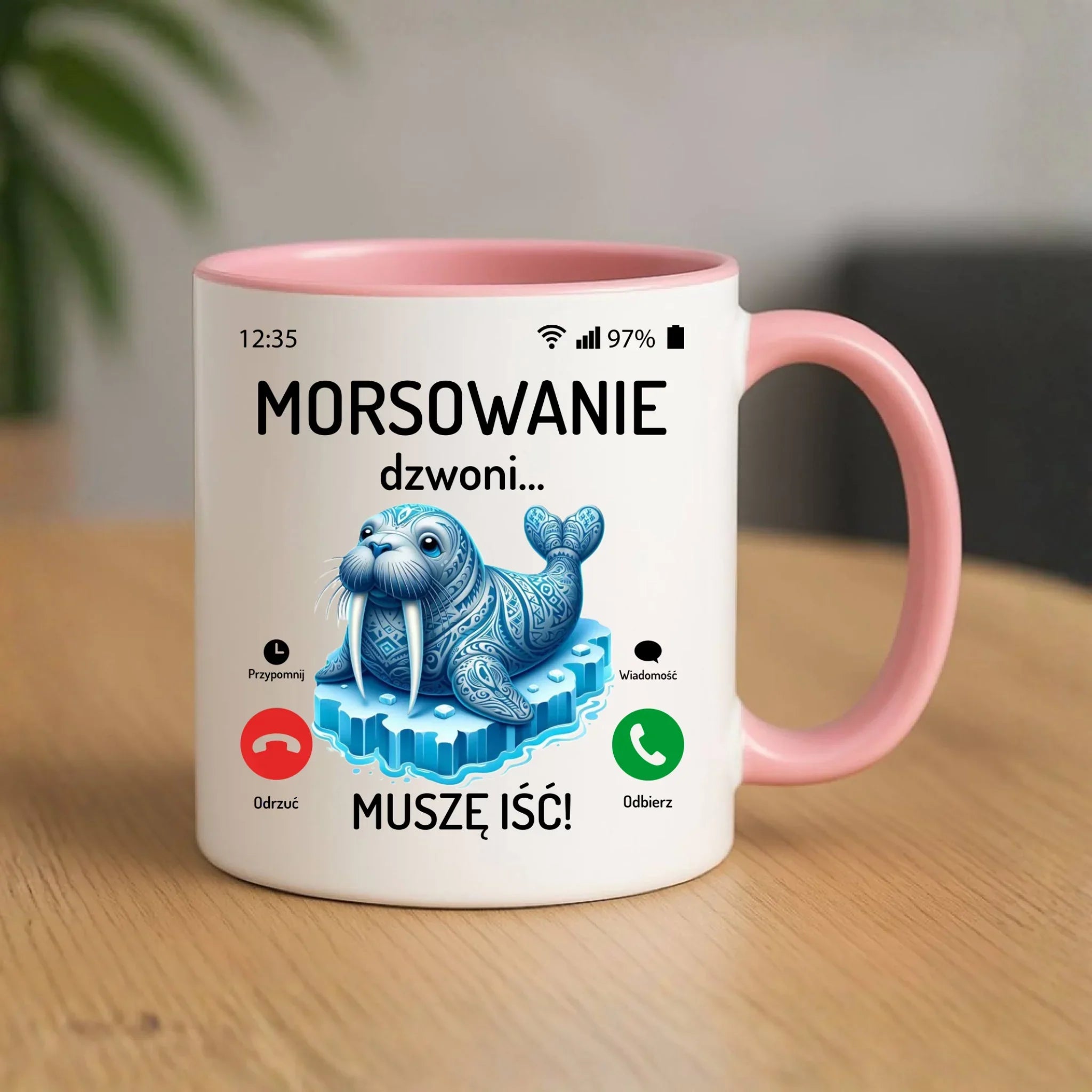 Kubek - prezent dla morsa - Morsowanie dzwoni muszę iść - Mors HM04 - StoryCups.pl