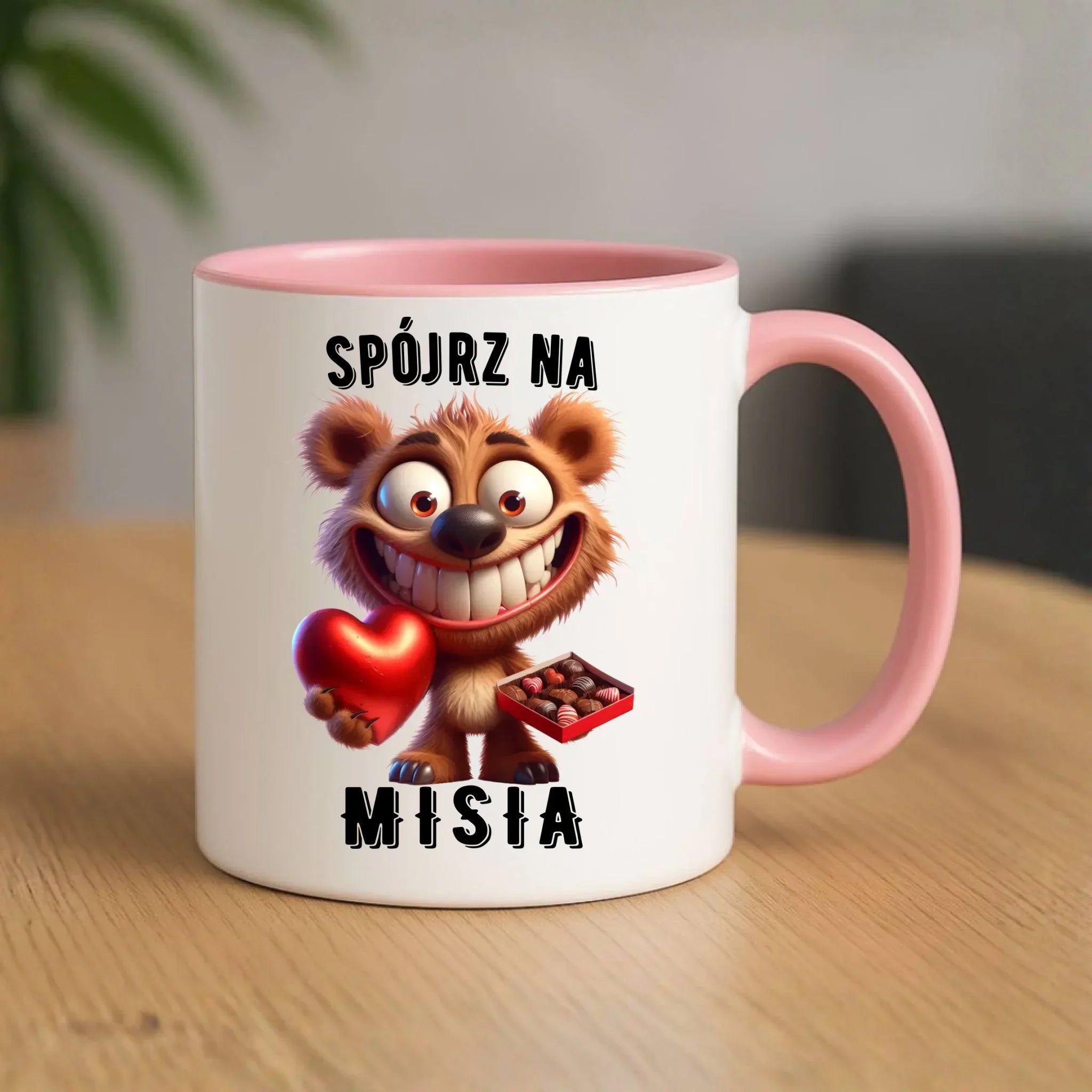 Kubek na Walentynki - Spójrz na Misia W31 - StoryCups.pl