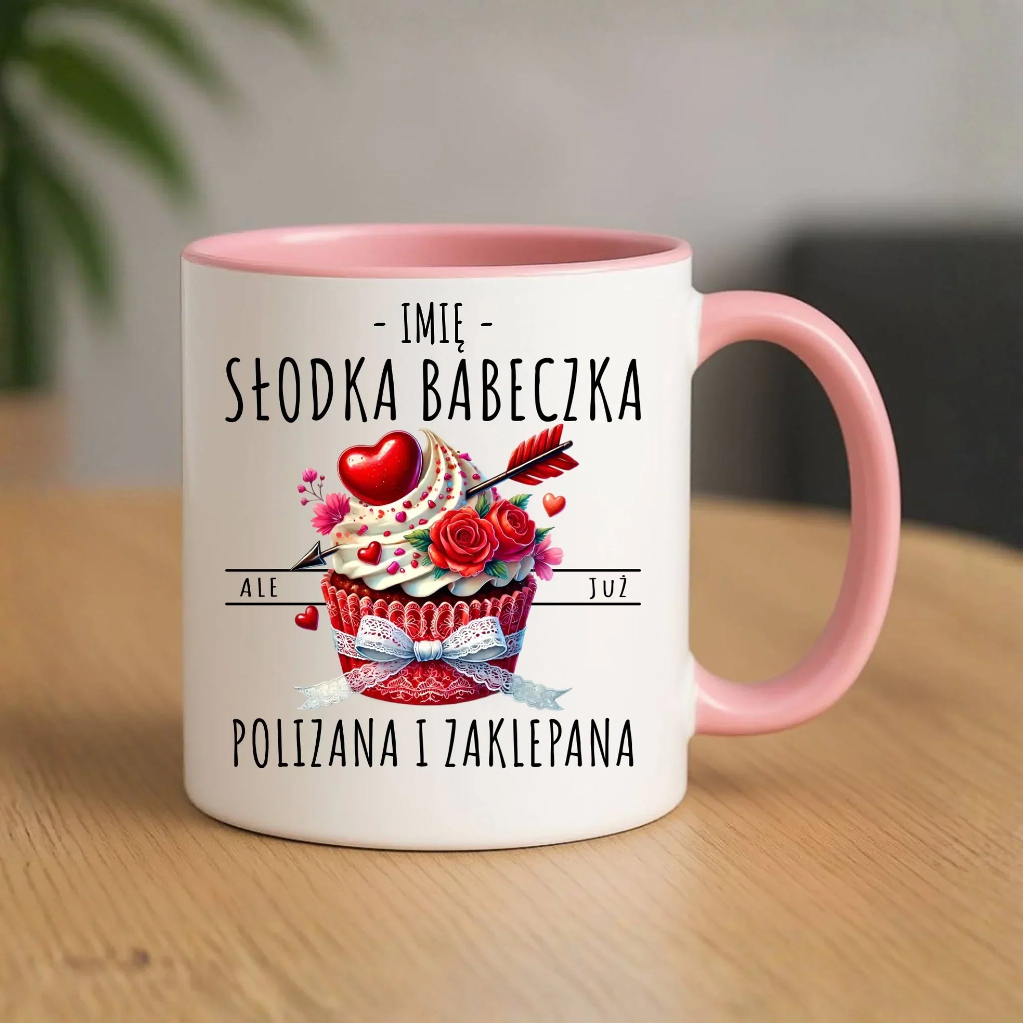 Kubek - Słodka babeczka polizana i zaklepana - personalizowany W37 - StoryCups.pl
