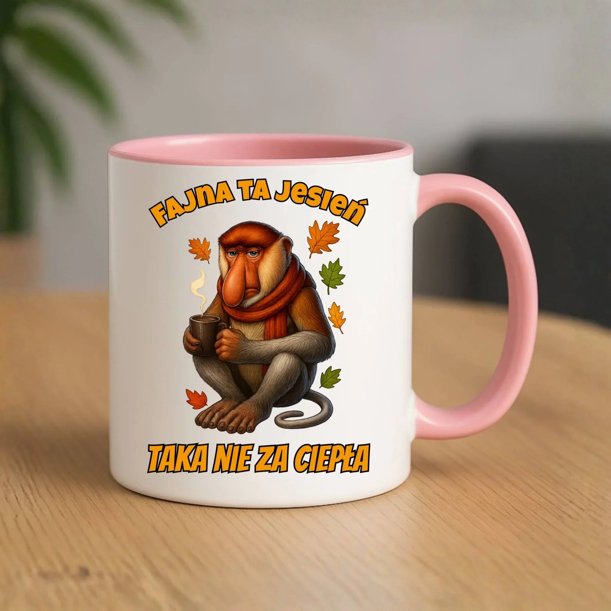 Kubek jesienny - Janusz Nosacz - Fajna ta jesień, taka nie za ciepła JS21 - StoryCups.pl