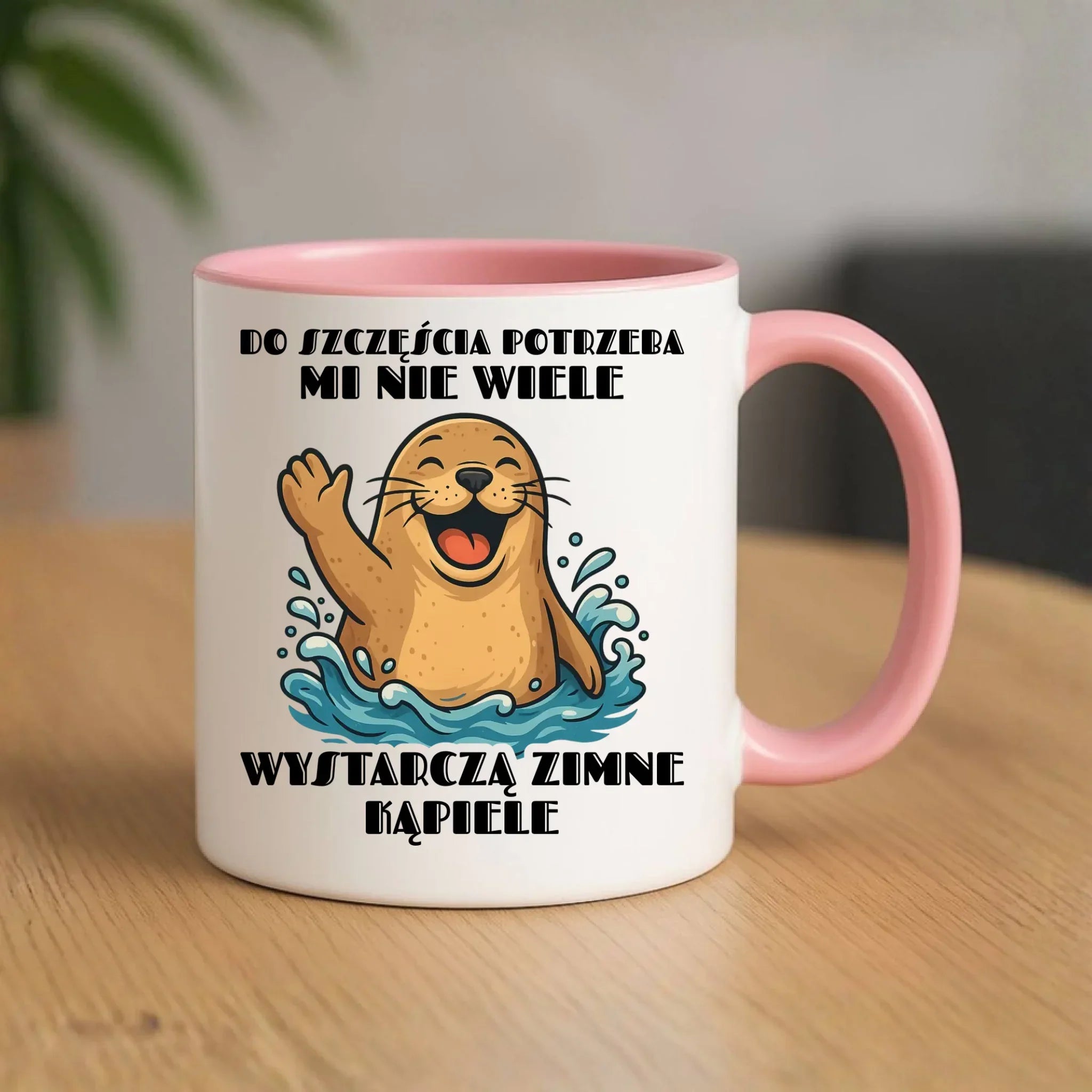 Kubek - prezent dla morsa - Do szczęścia potrzeba mi nie wiele HM06 - StoryCups.pl