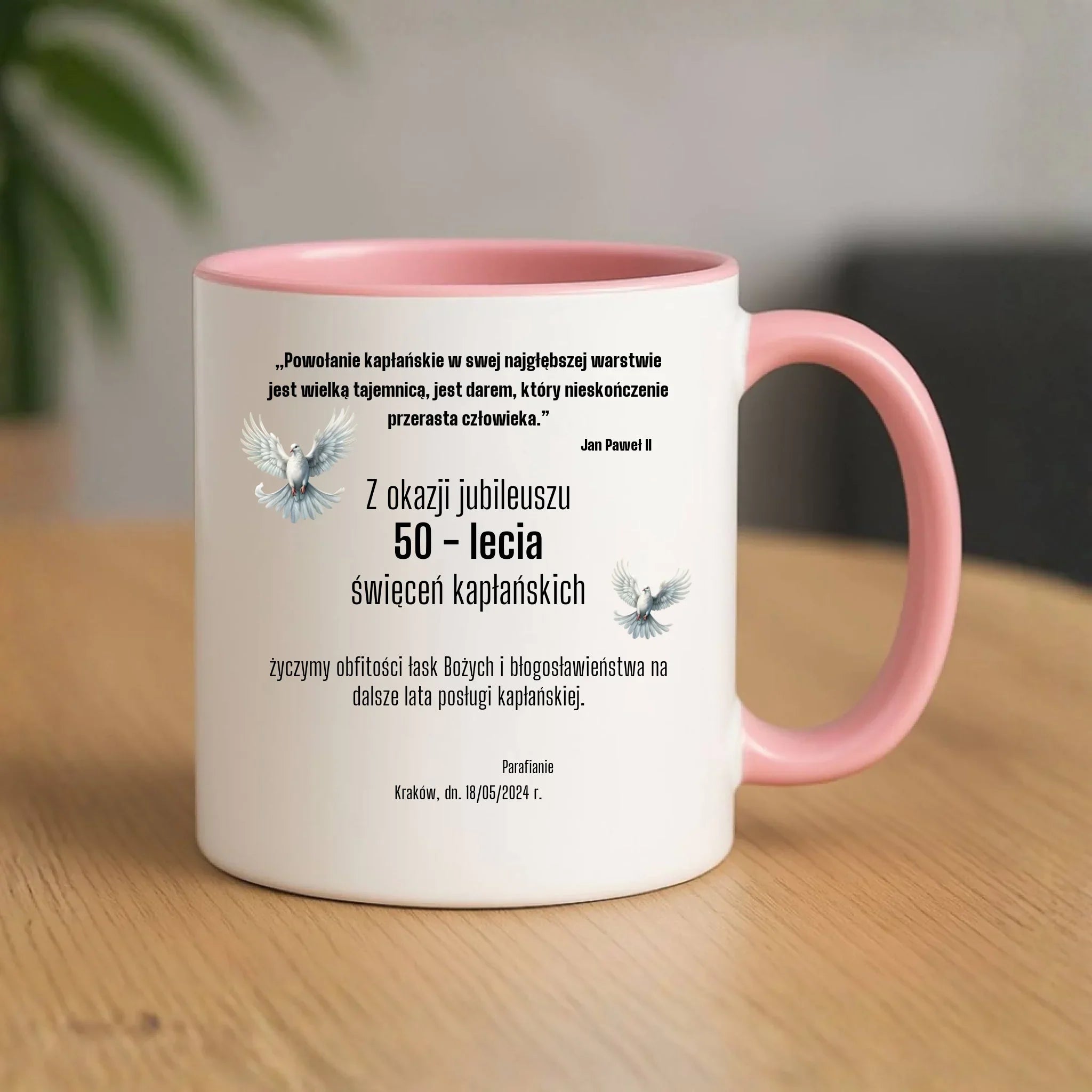 Kubek - Prezent dla księdza na jubileusz kapłaństwa - personalizowany DU04 - StoryCups.pl