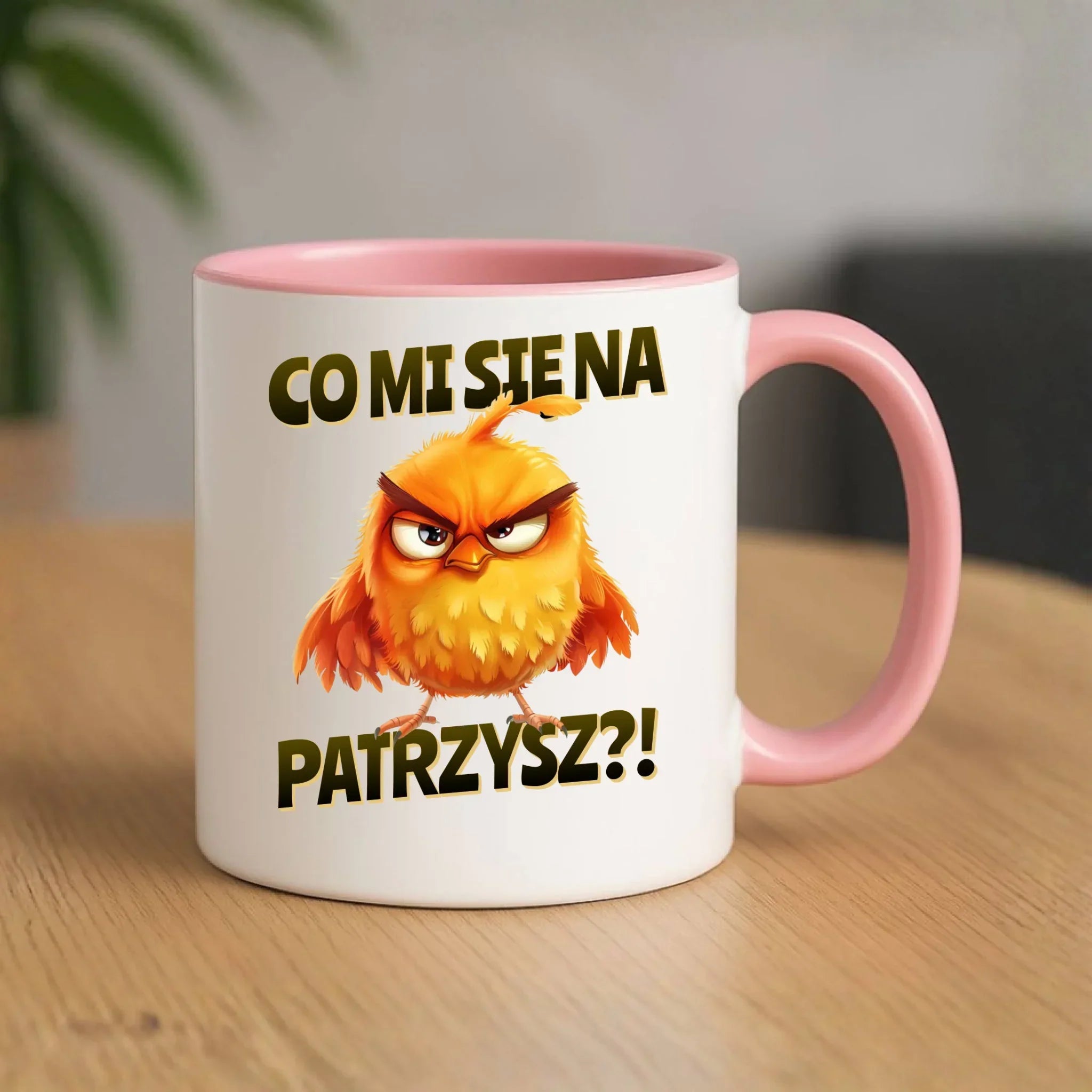 Śmieszny kubek - Prezent dla chłopaka kolegi - Co mi się na ptaka patrzysz DCH24 - StoryCups.pl