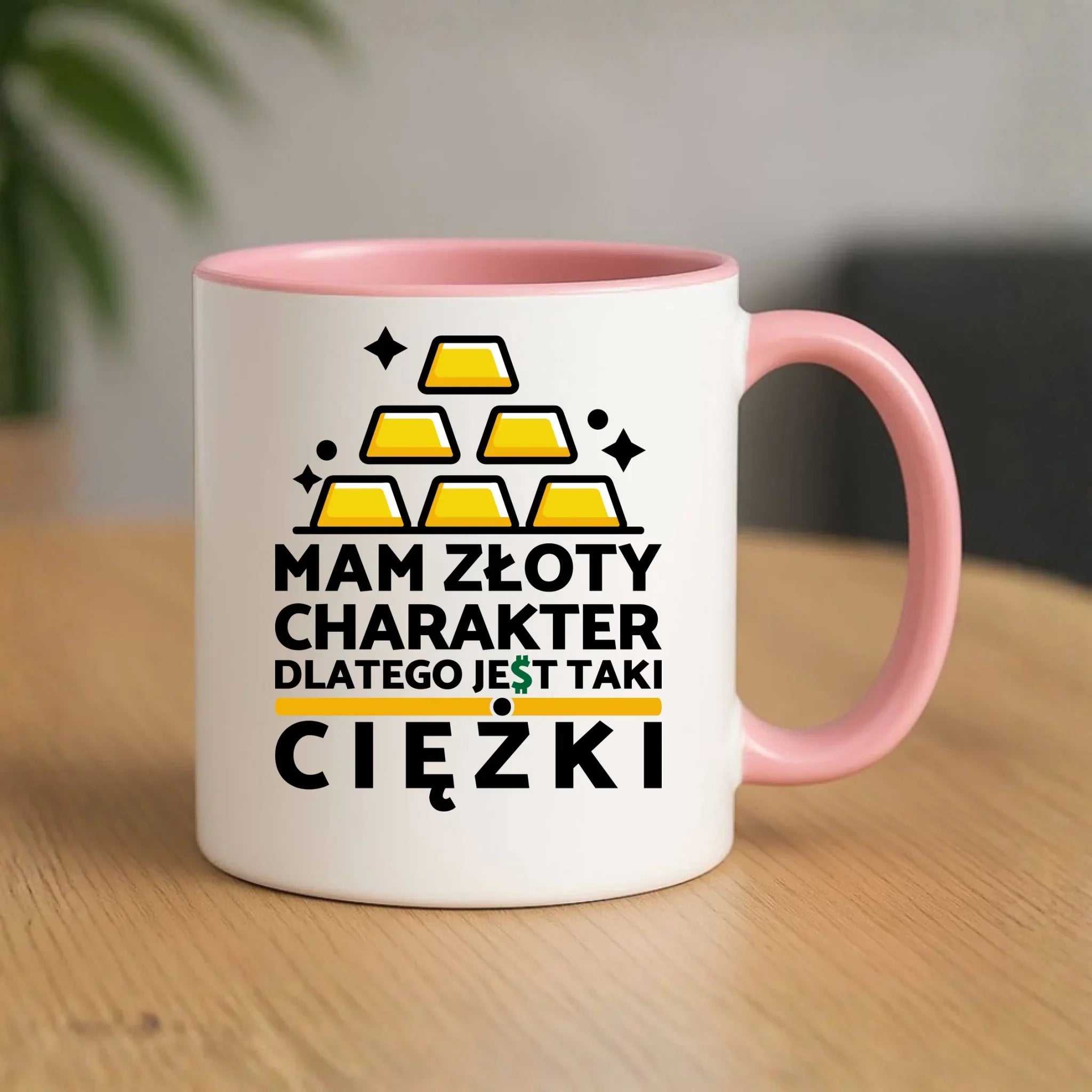Kubek - prezent dla chłopaka - Złoty charakter DCH16 - StoryCups.pl