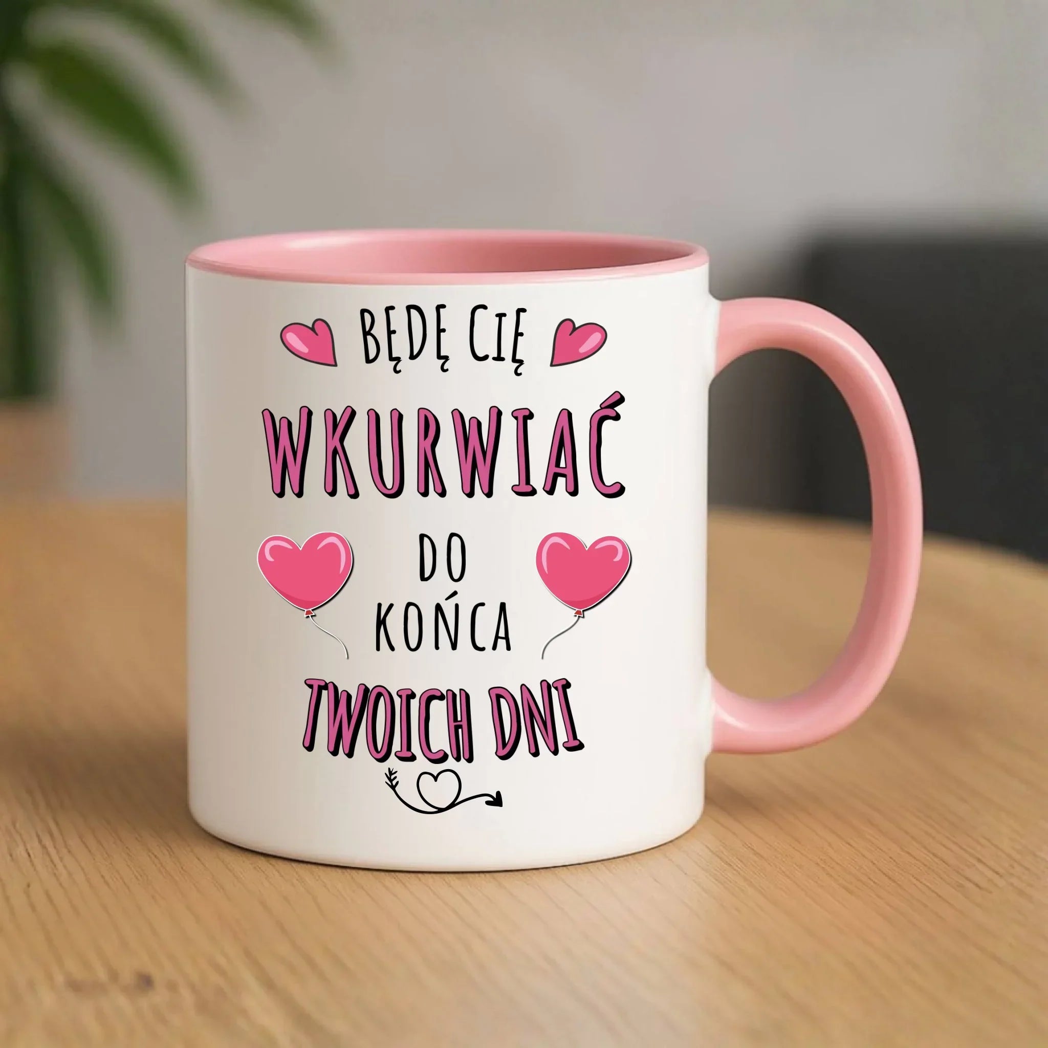 Kubek dla par - Będę Cię wku*rwiać do końca Twoich dni - bez cenzury W62 - StoryCups.pl