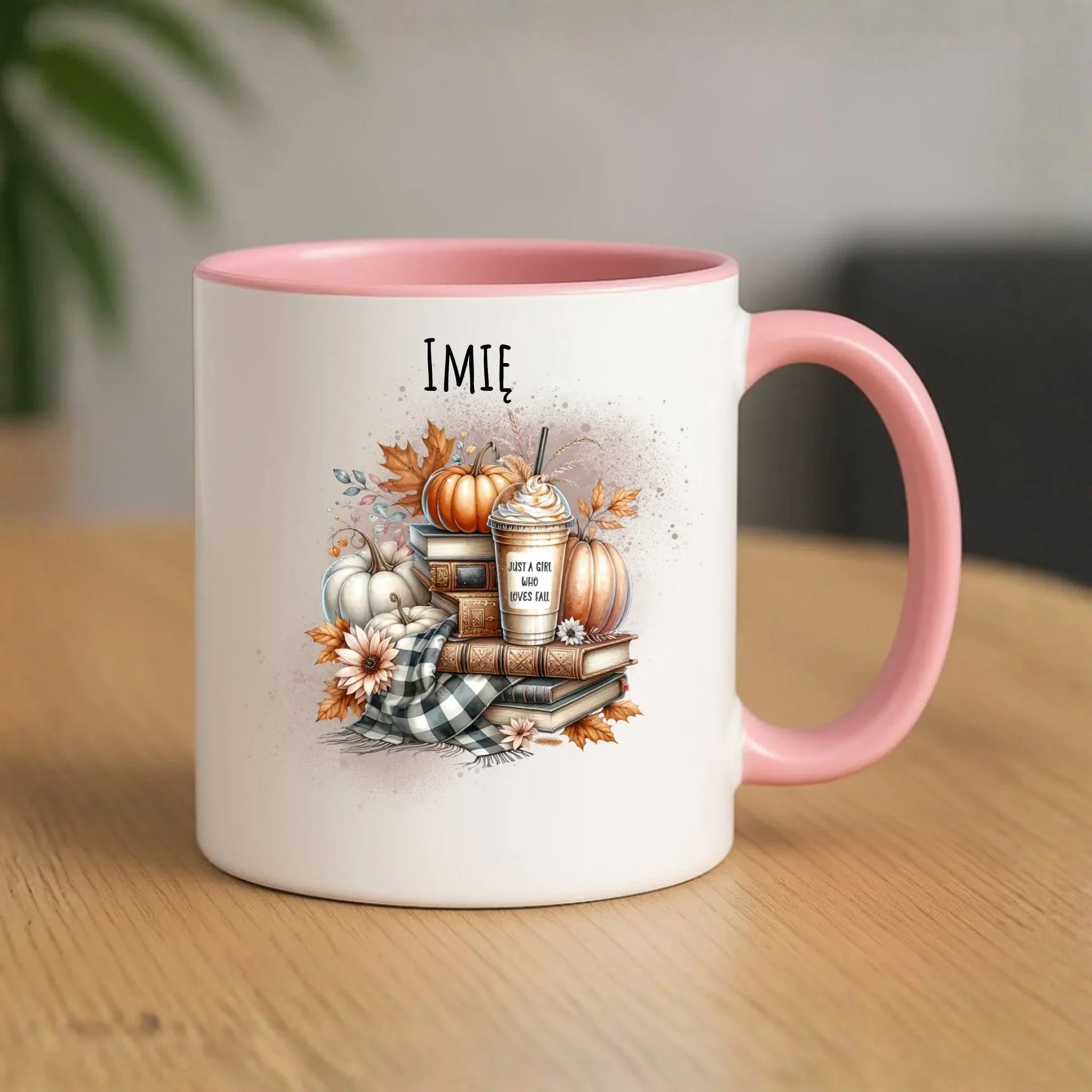 Kubek jesienny - Książkara - personalizowany JS14 - StoryCups.pl