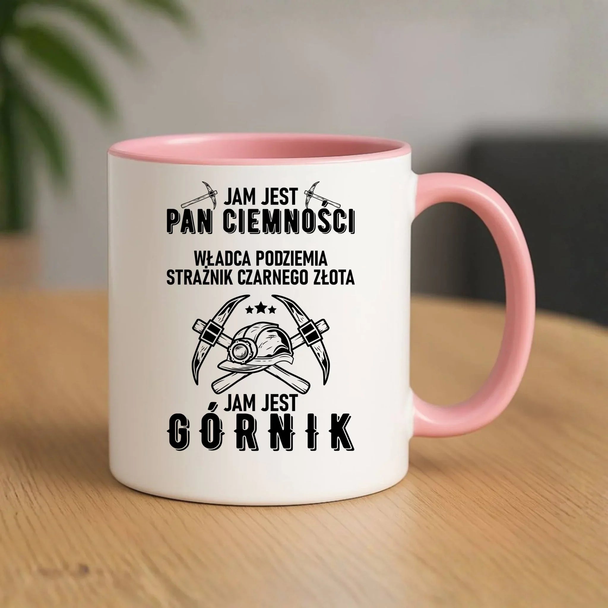 Kubek - prezent dla górnika - Pan ciemności jam jest górnik G04 - StoryCups.pl