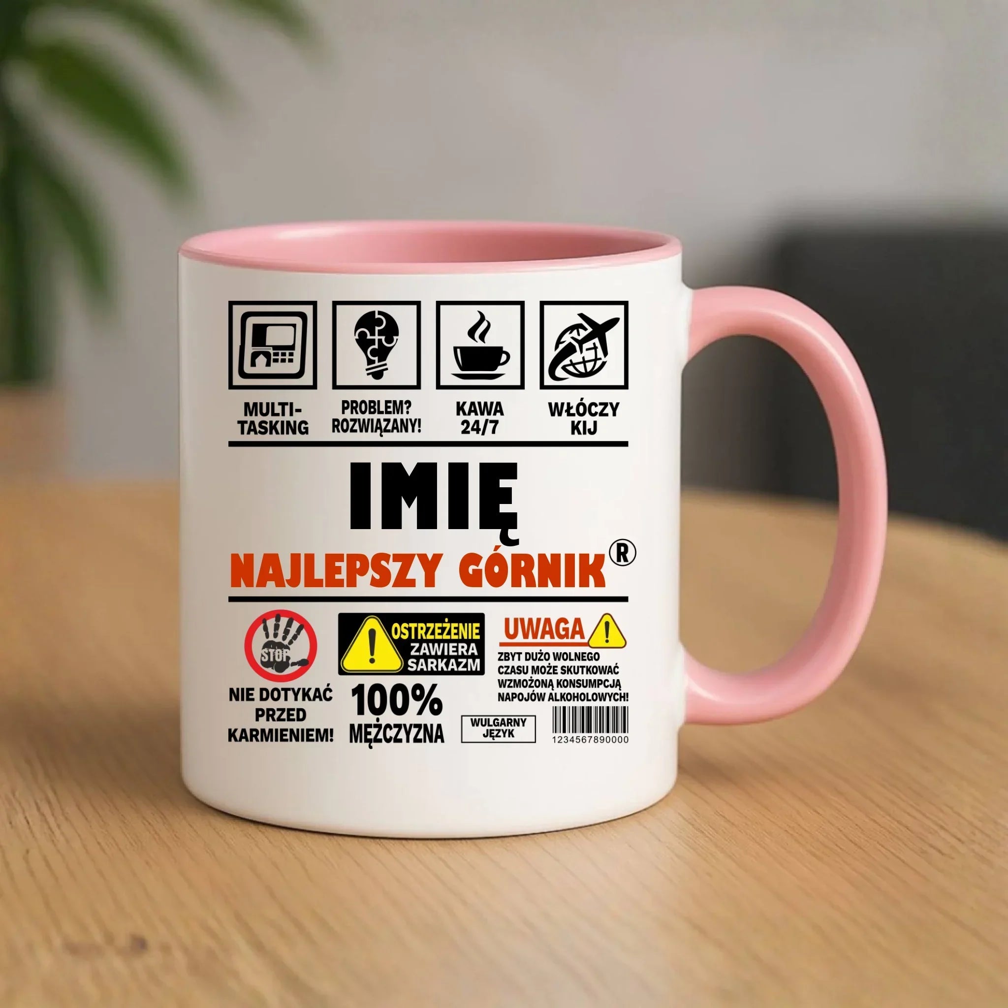 Kubek - prezent dla górnika - Najlepszy górnik 24/7 - personalizowany G11 - StoryCups.pl