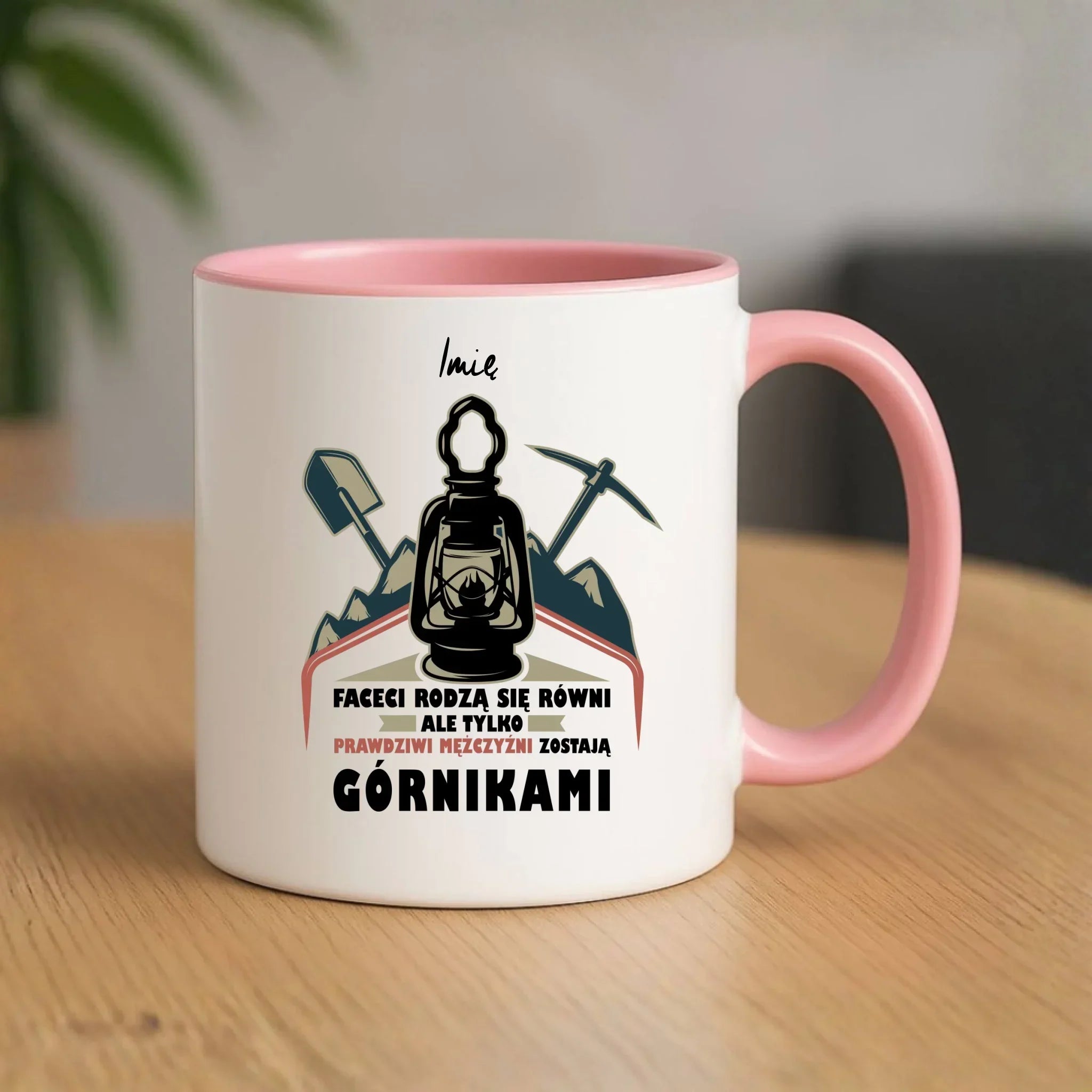 Kubek - prezent dla górnika - Prawdziwi mężczyźni zostają górnikami - personalizowany G08 - StoryCups.pl