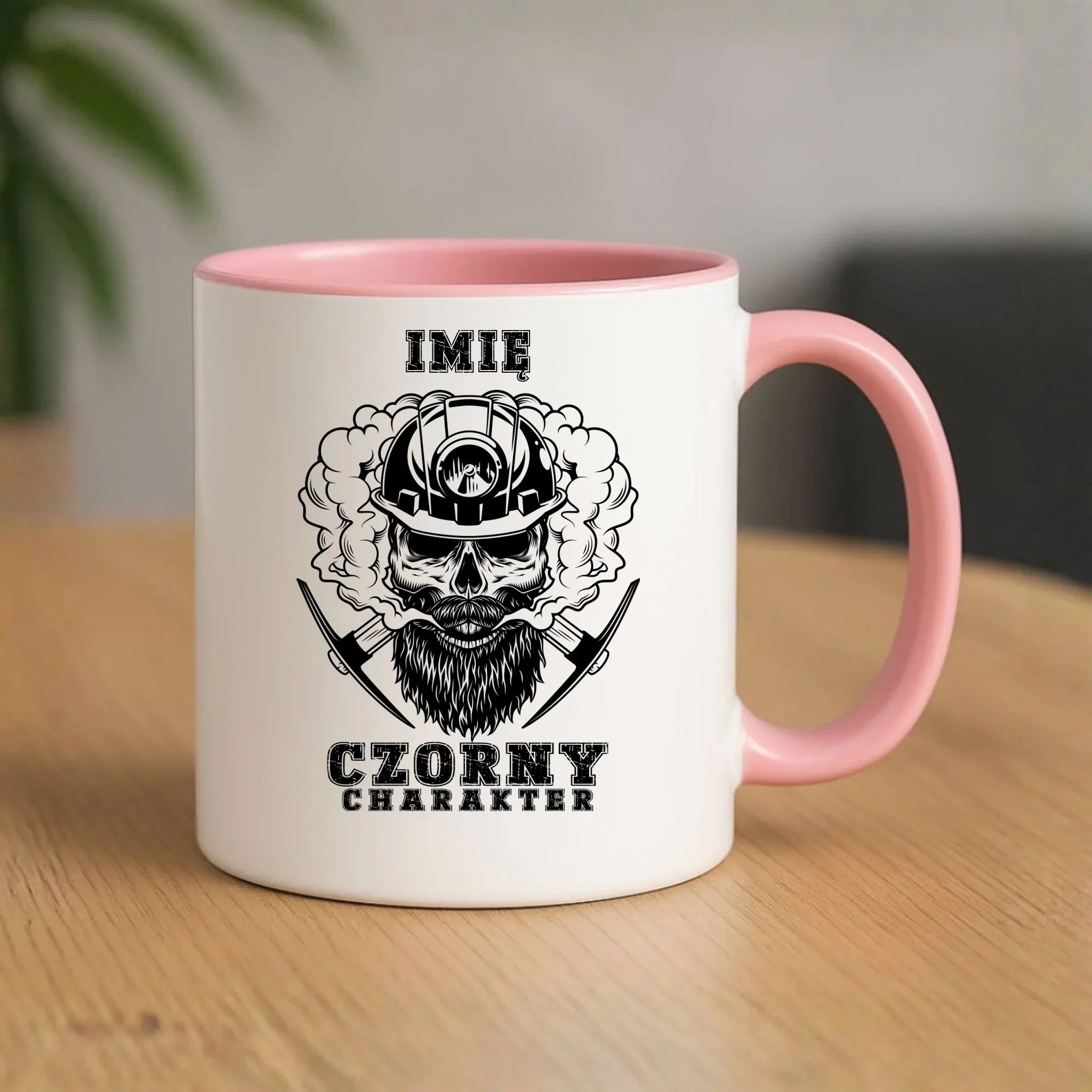 Kubek - prezent dla górnika - Czorny charakter - personalizowany G06 - StoryCups.pl