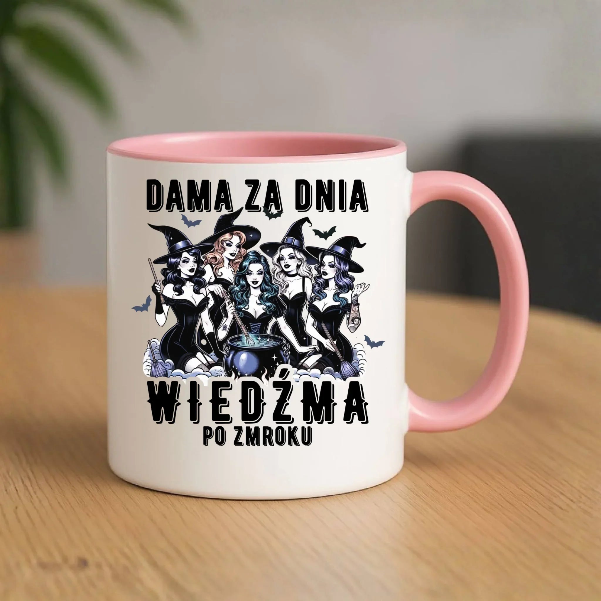 Kubek - Dama za dnia wiedźma po zmroku HL16 - StoryCups.pl