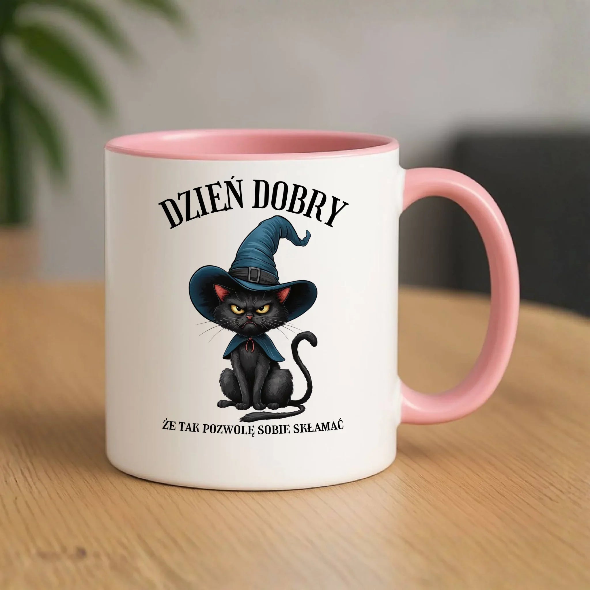 Kubek halloweenowy - Dzień dobry, że tak pozwolę sobie skłamać HL27 - StoryCups.pl