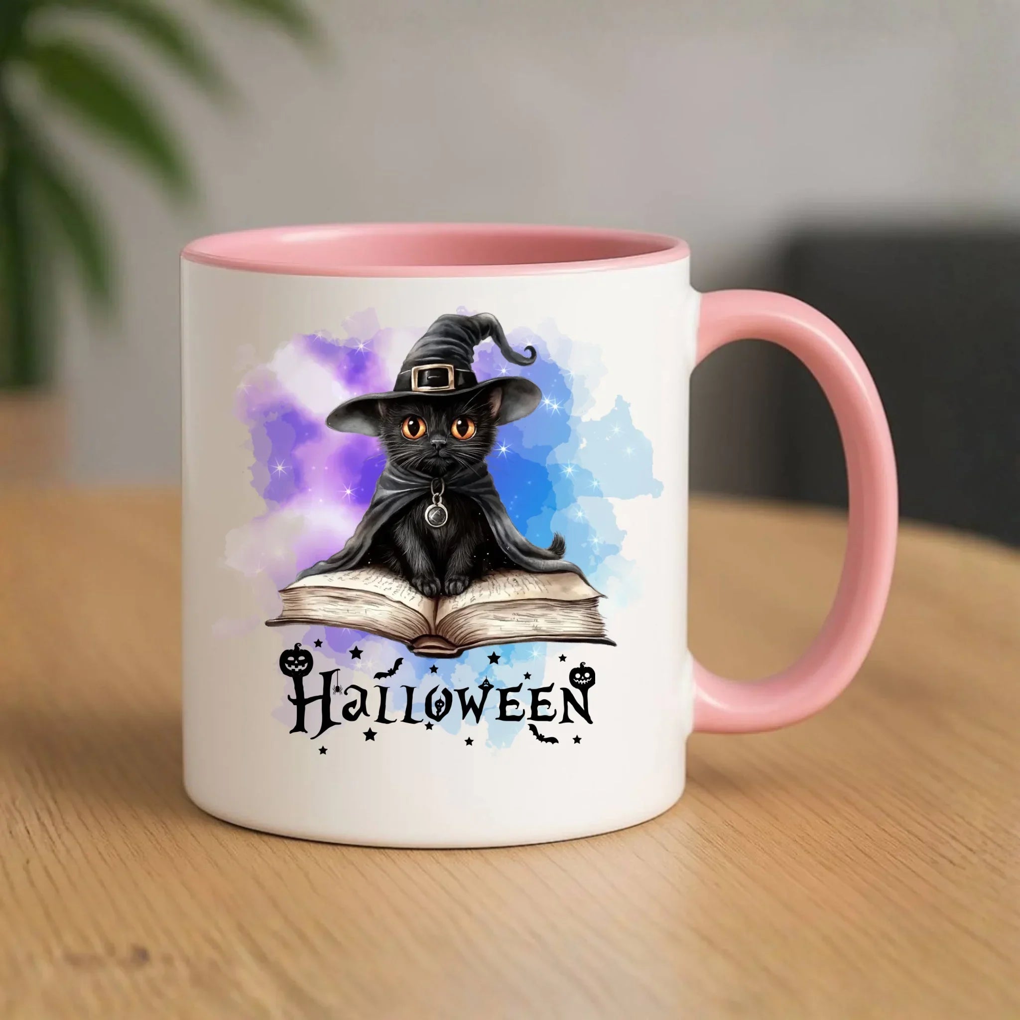 Kubek na Halloween - Kot Czarodziej HL06 - StoryCups.pl
