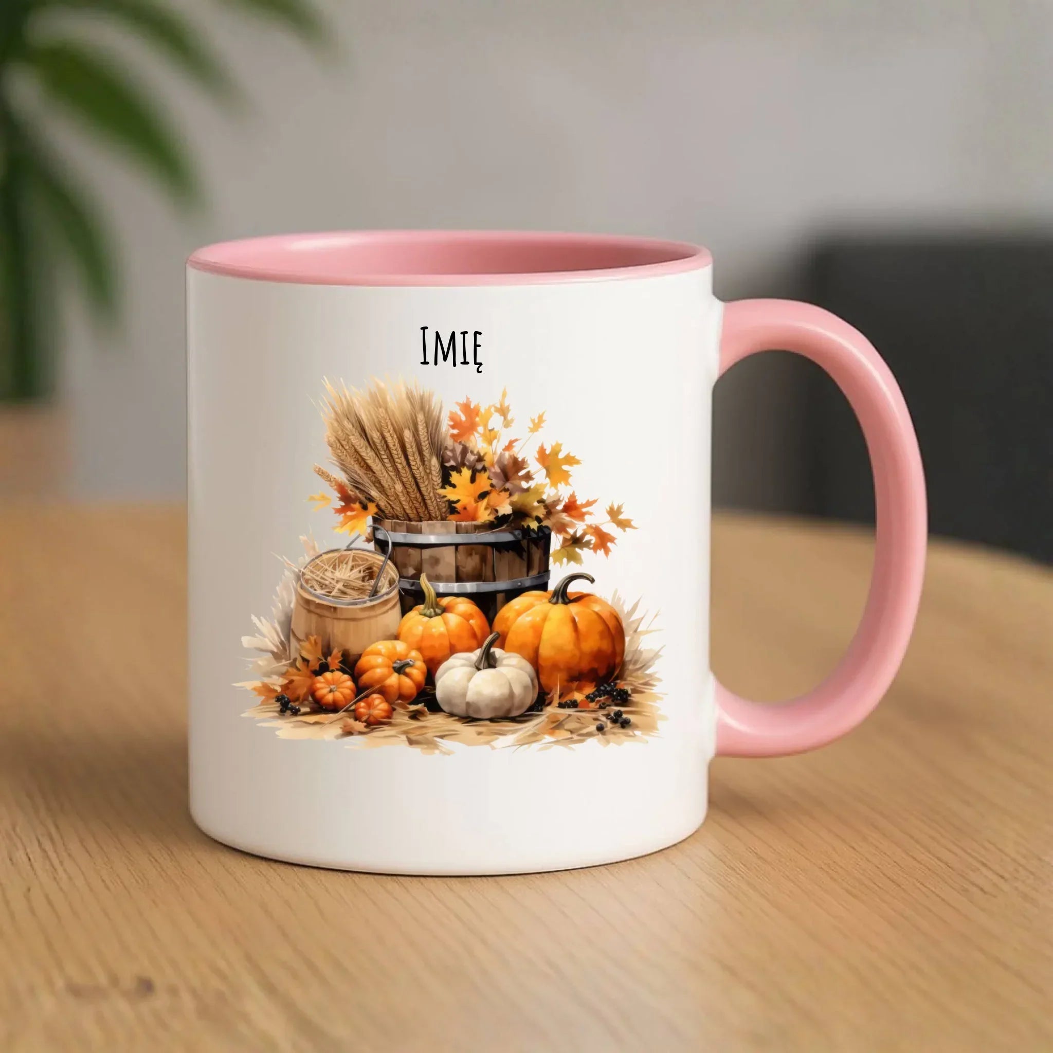Kubek na jesień - Harvest vibes - personalizowana JS09 - StoryCups.pl