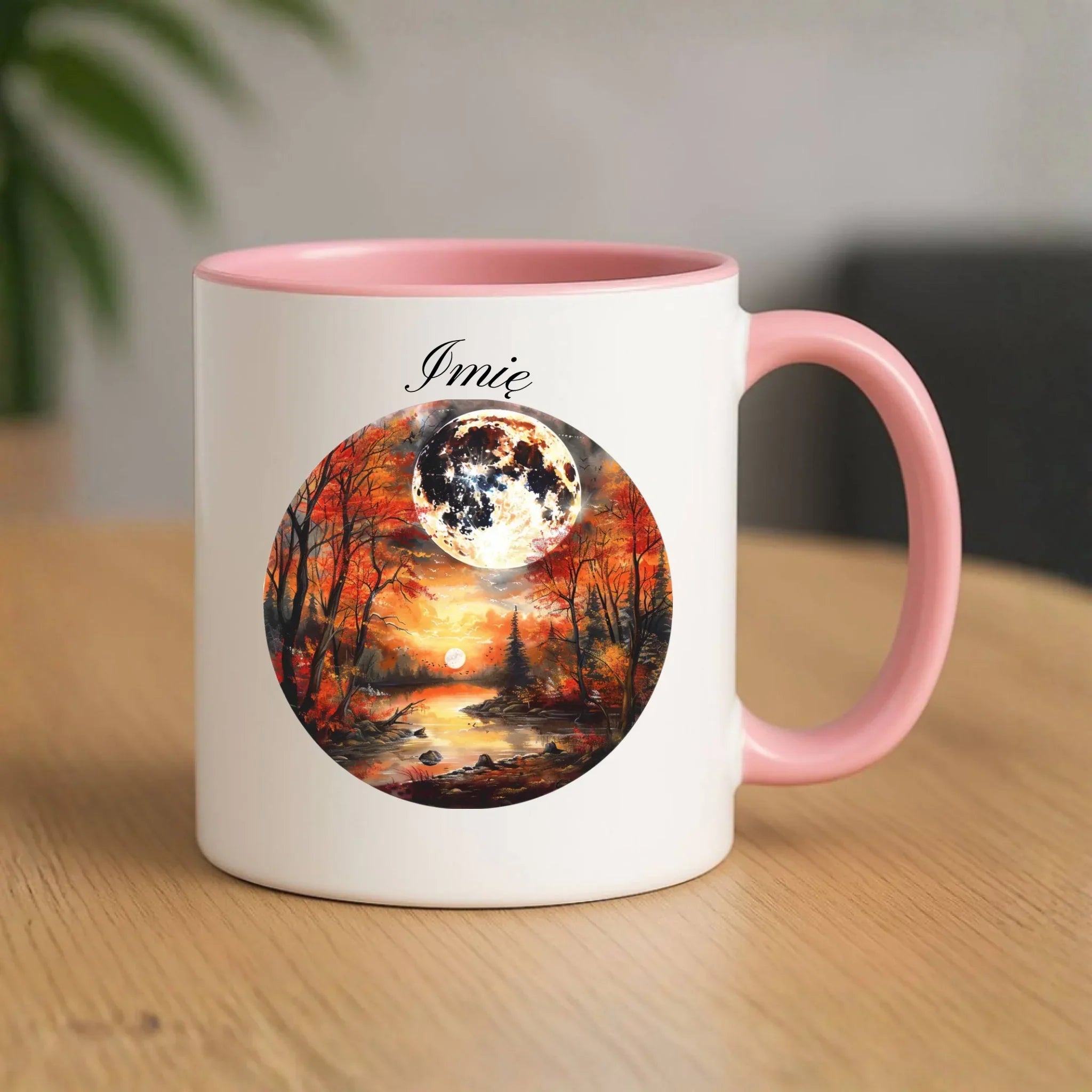 Kubek jesieniara - Pełnia księżyca - personalizowany JS10 - StoryCups.pl