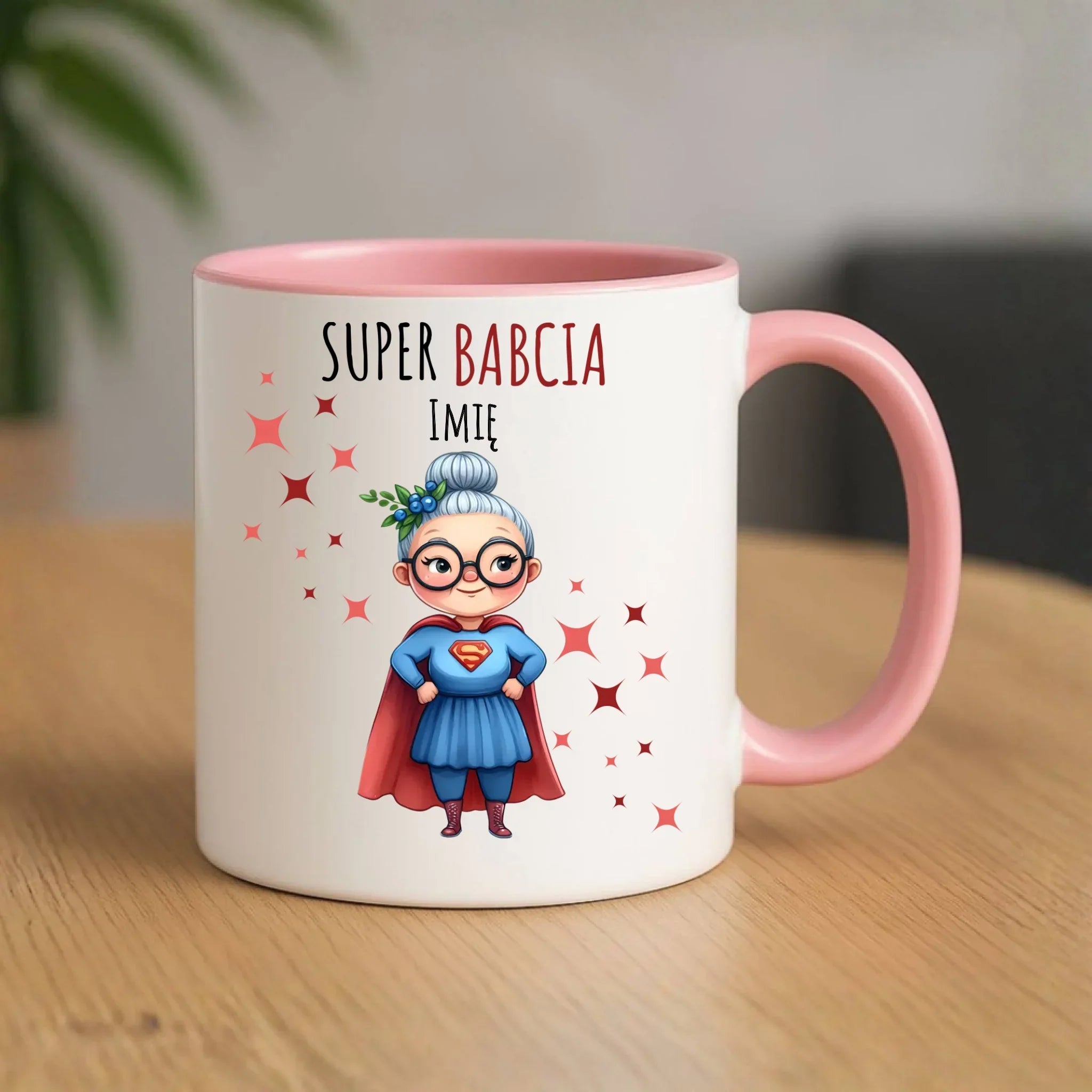Kubek dla babci - Super Babcia - personalizowany B02 - StoryCups.pl
