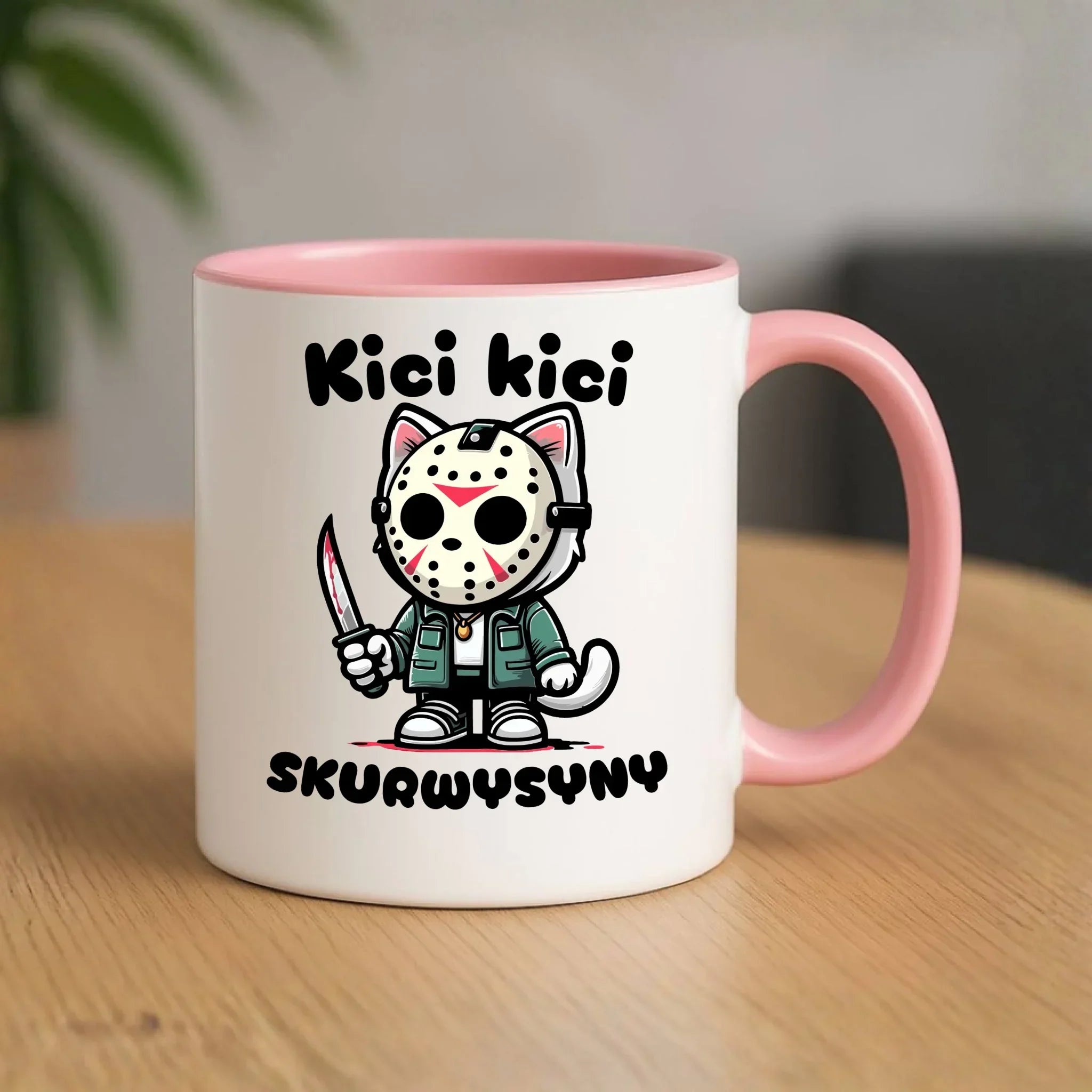 Kubek na Halloween - Kici kici sk*rwysyny - bez cenzury HL28 - StoryCups.pl