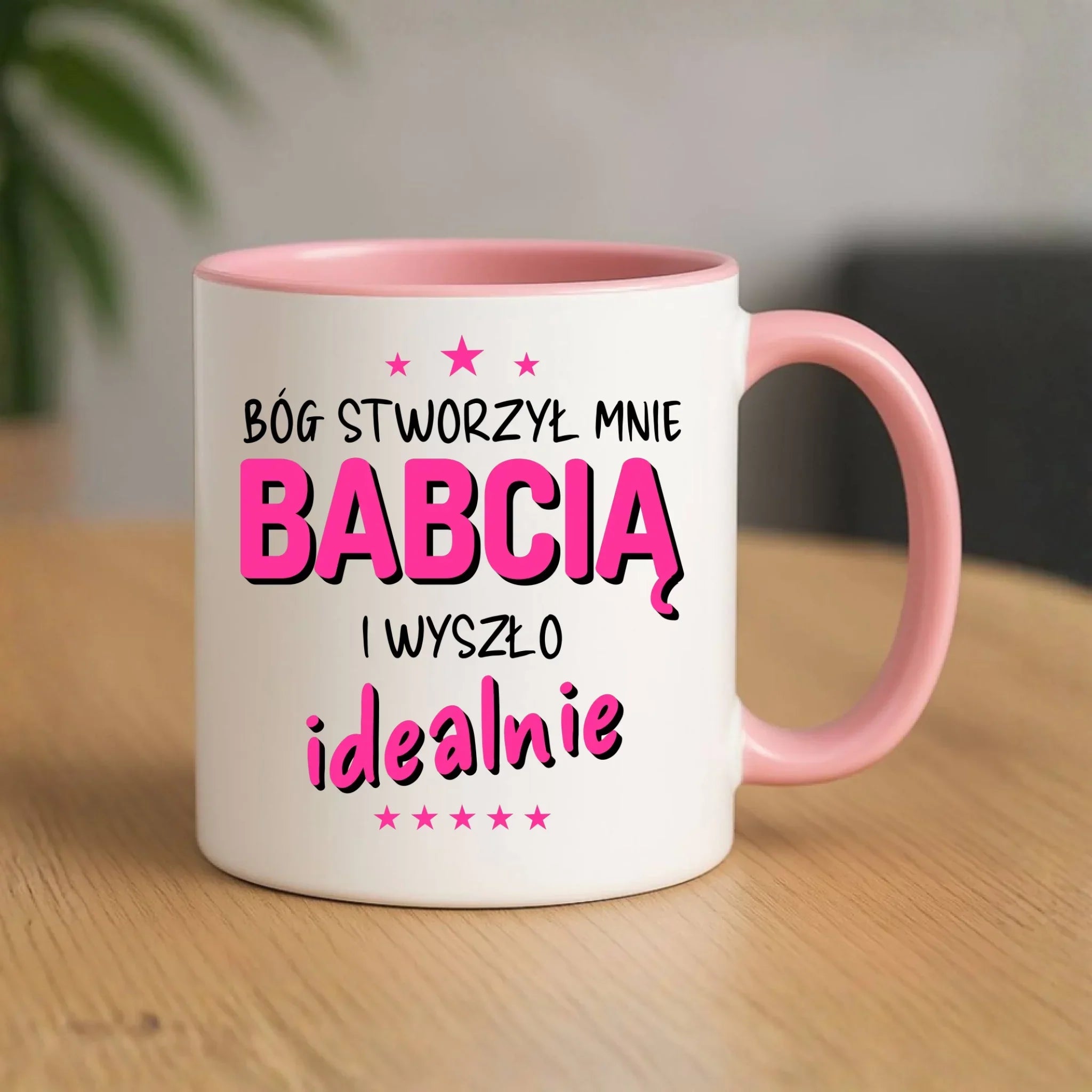 Kubek dla babci - Bóg stworzył mnie babcią i wyszło idealnie B08 - StoryCups.pl