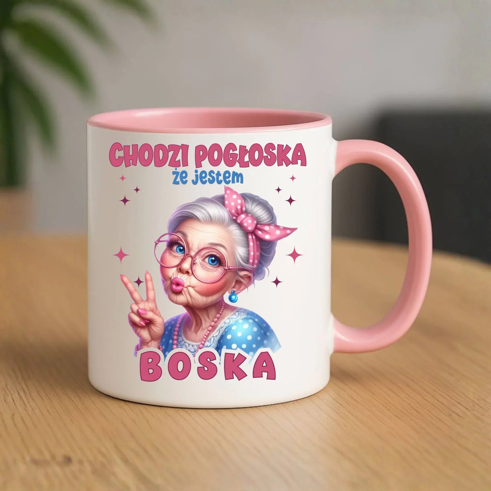 Kubek dla babci - Chodzi pogłoska, że jestem boska B16 - StoryCups.pl