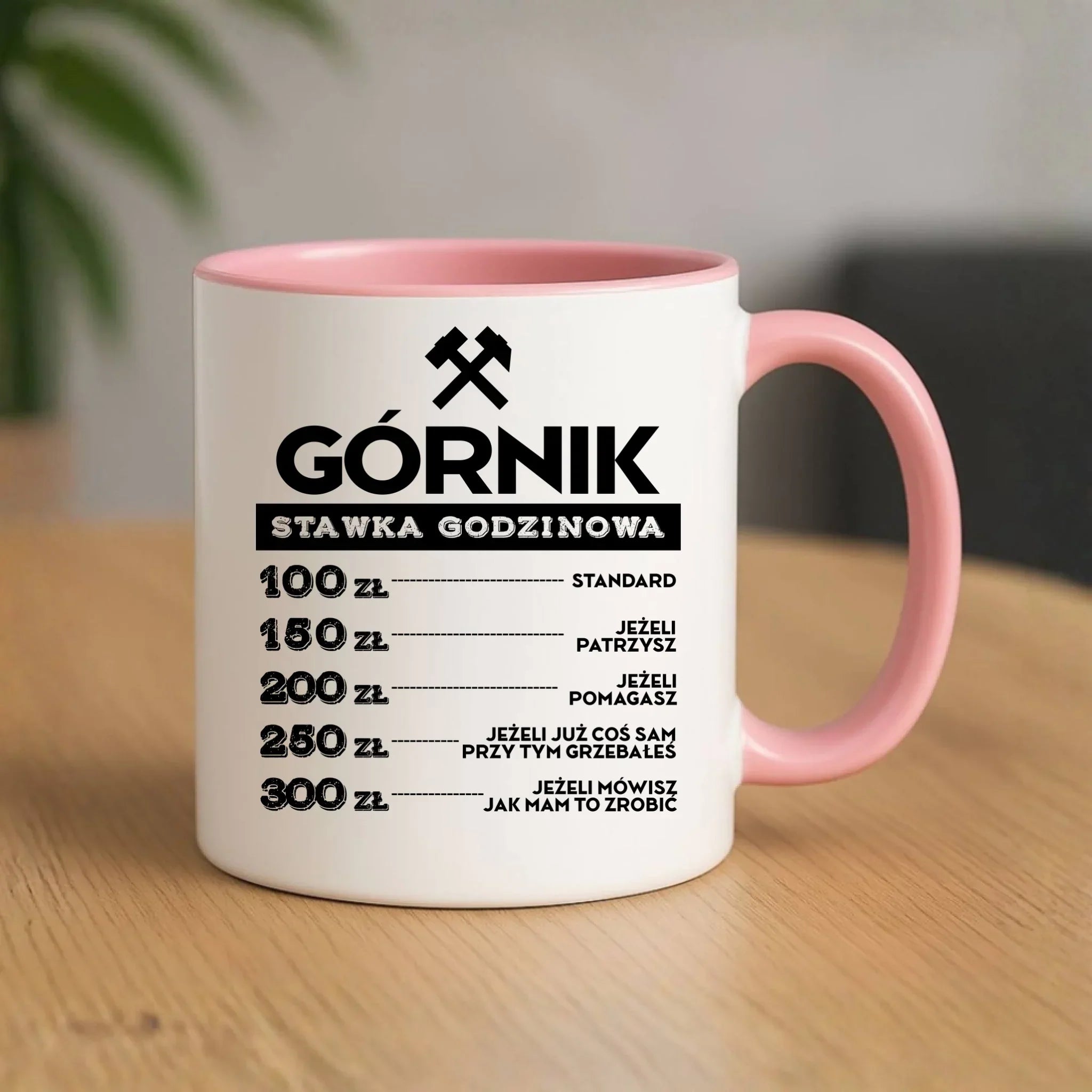 Kubek - prezent dla górnika - Górnik stawka godzinowa G14 - StoryCups.pl