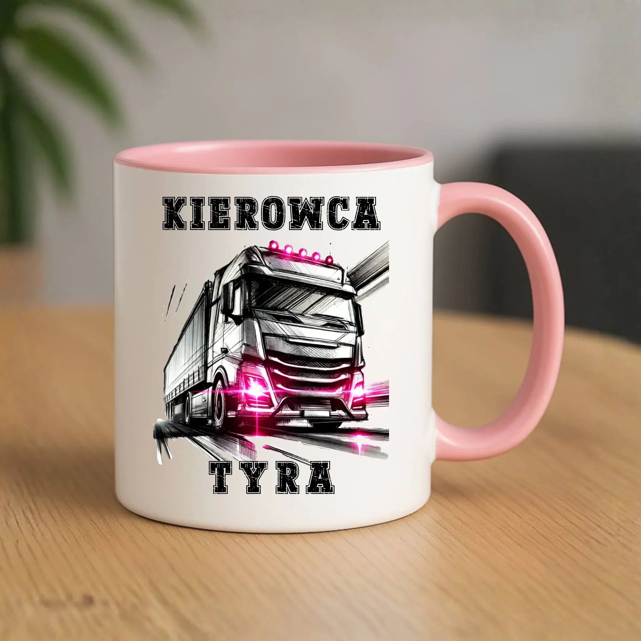 Kubek dla kobiety kierowcy ciężarówki - Kierowca tyra ZKT15 - StoryCups.pl